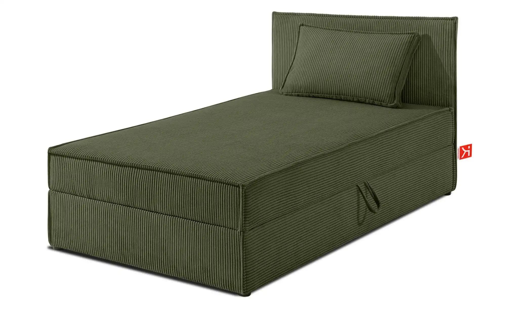 KONSIMO Boxbett mit Stauraum  H2 Roti ¦ grün ¦ Maße (cm): B: 95 H: 89 Bette günstig online kaufen