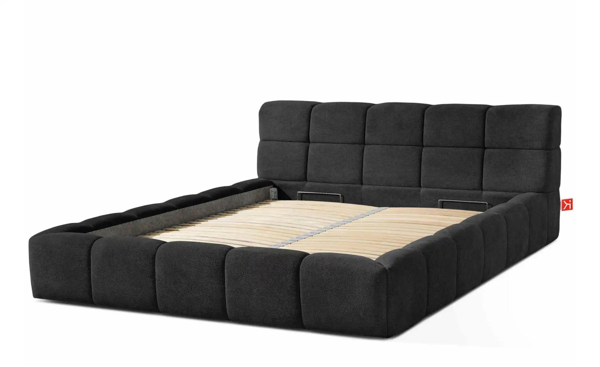 KONSIMO Polsterbett  Aeri ¦ schwarz ¦ Maße (cm): B: 210 H: 88 Betten > Pols günstig online kaufen