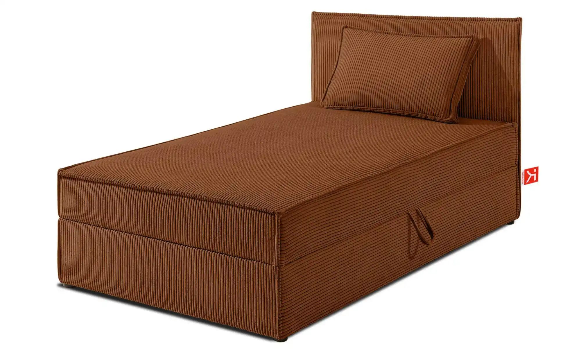 KONSIMO Boxbett mit Stauraum  H2 Roti ¦ orange ¦ Maße (cm): B: 85 H: 89 Bet günstig online kaufen