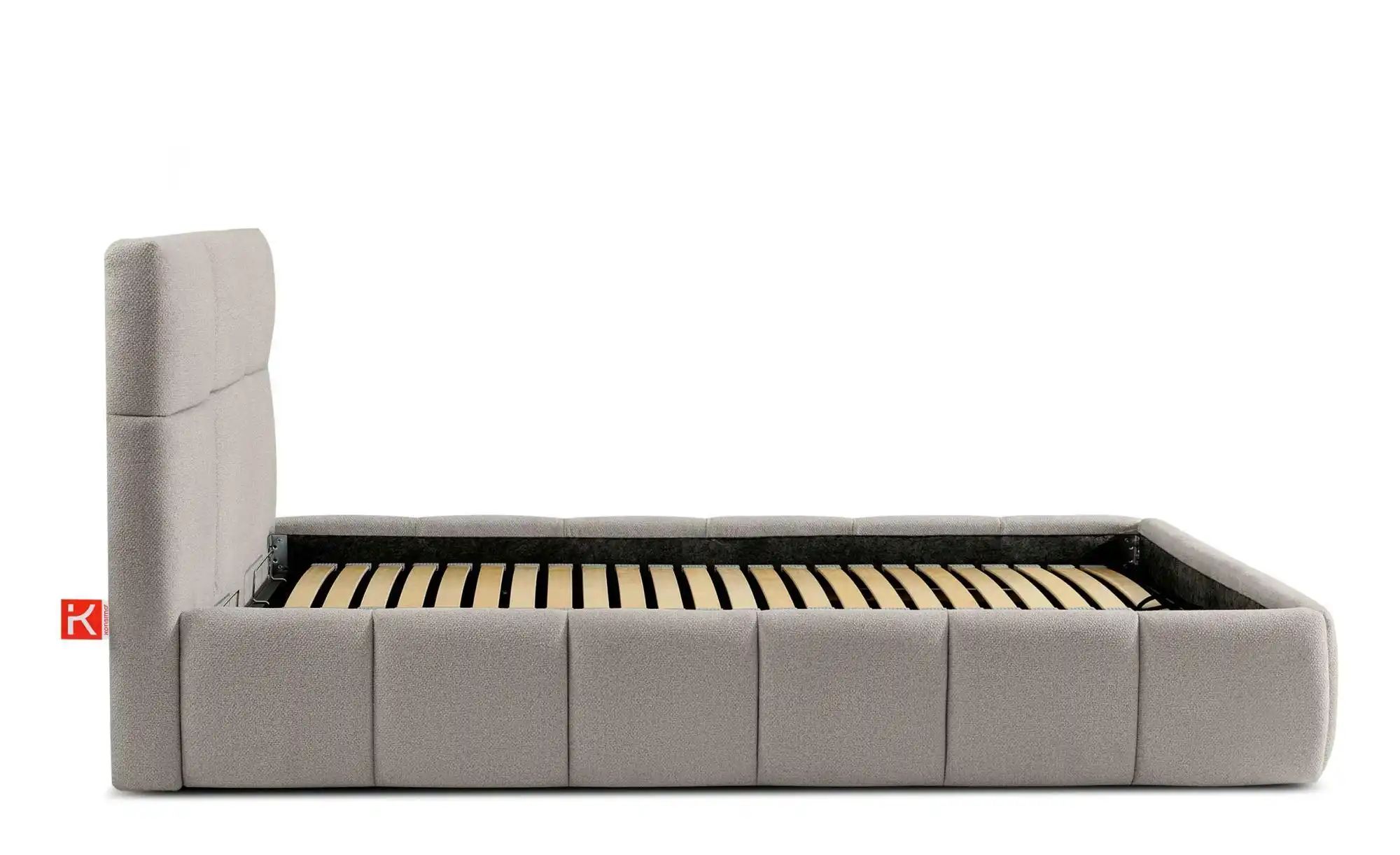 KONSIMO Polsterbett  Altos ¦ grau ¦ Maße (cm): B: 136 H: 96 Betten > Polste günstig online kaufen