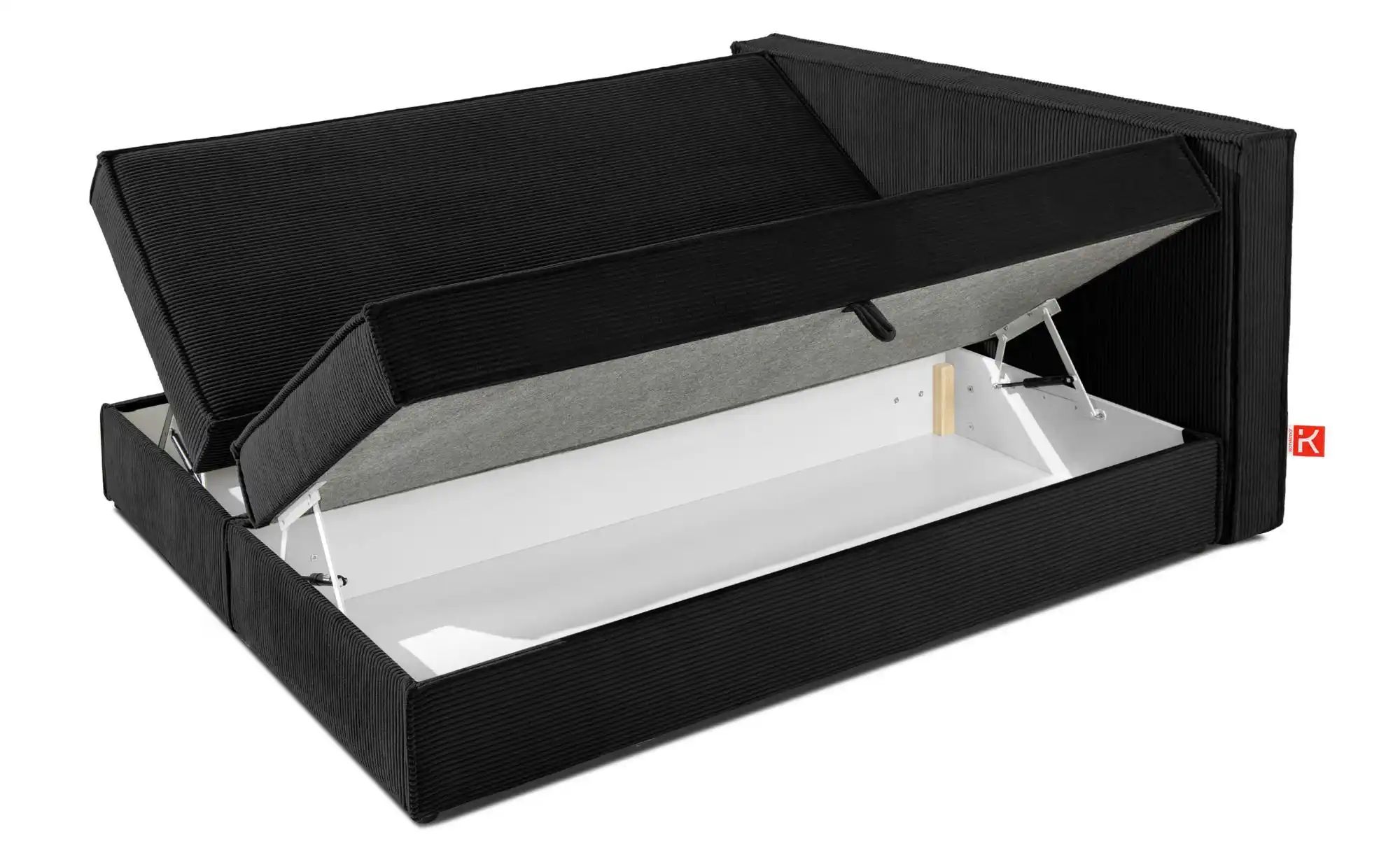 KONSIMO Boxbett   ¦ schwarz ¦ Maße (cm): B: 185 H: 95 Betten > Polsterbette günstig online kaufen