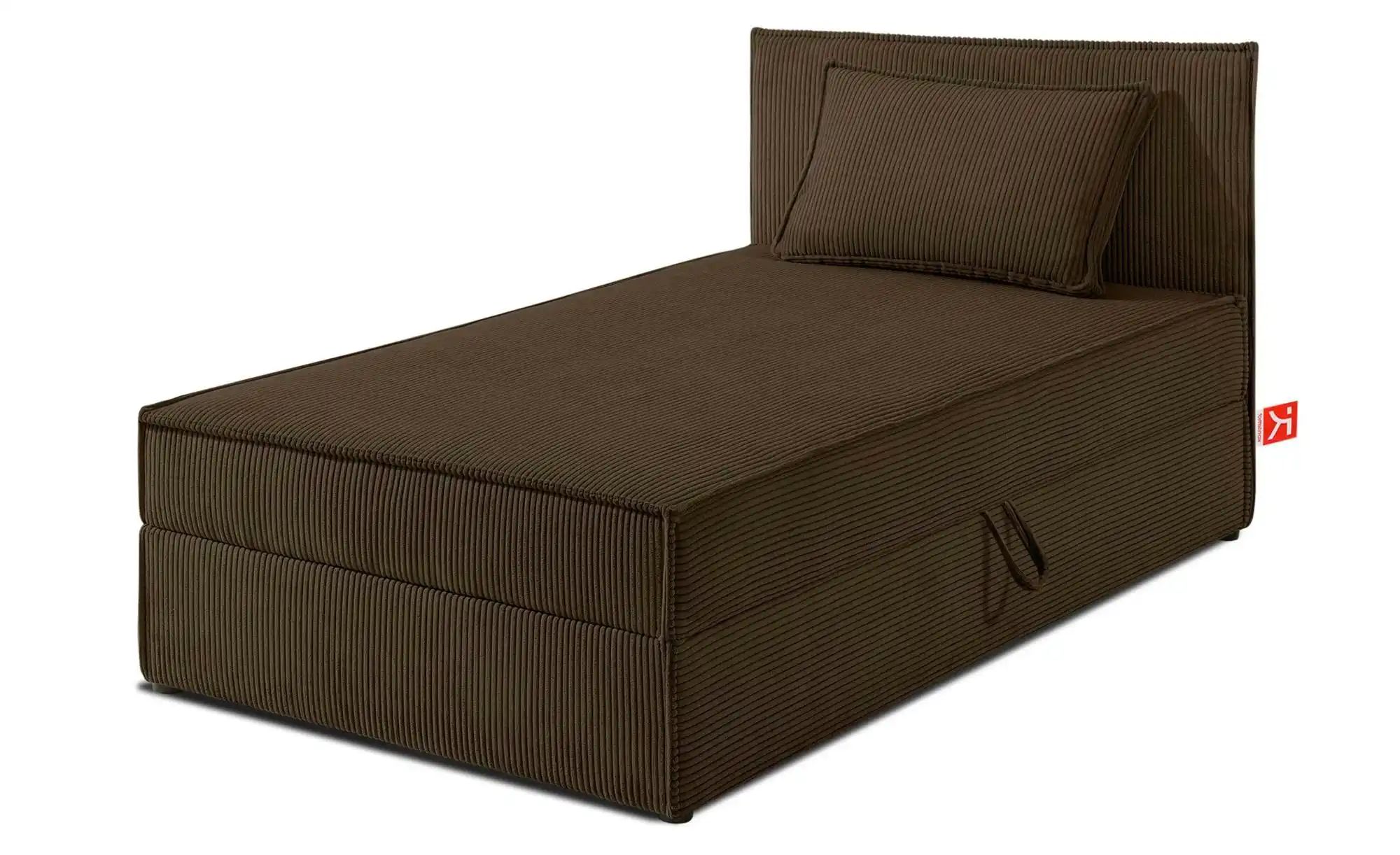 KONSIMO Boxbett mit Stauraum  H2 Roti ¦ braun ¦ Maße (cm): B: 85 H: 89 Bett günstig online kaufen