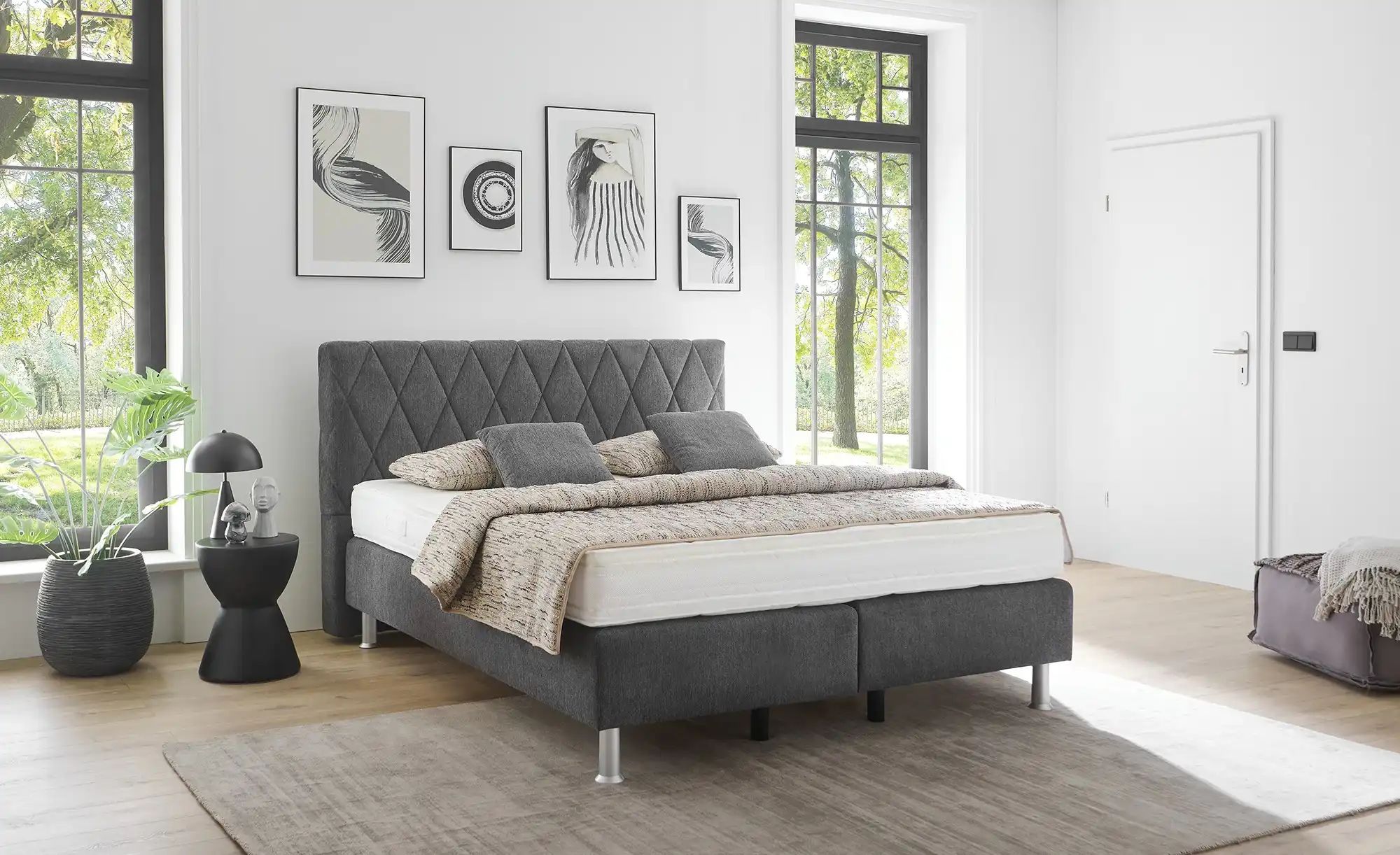 Boxspringbett  Marcia ¦ Maße (cm): B: 174 H: 109 Betten > Boxspringbetten - günstig online kaufen
