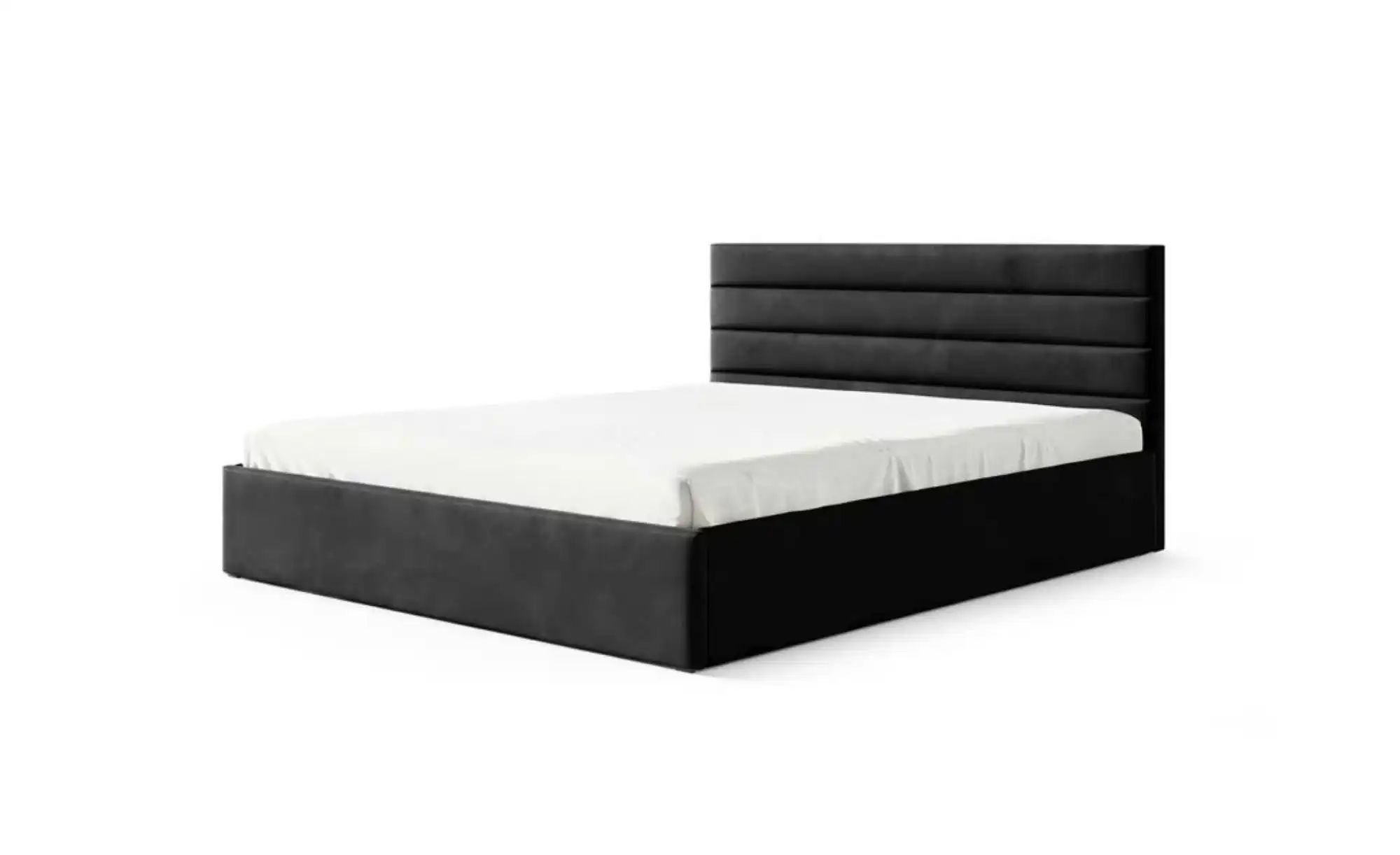 Polsterbett 200x200 Grün   ¦ schwarz ¦ Maße (cm): B: 99 H: 85 Betten > Pols günstig online kaufen