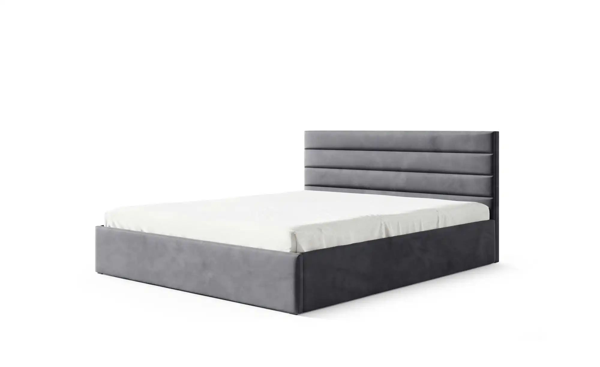 Polsterbett 200x200 Grün   ¦ grau ¦ Maße (cm): B: 129 H: 85 Betten > Polste günstig online kaufen