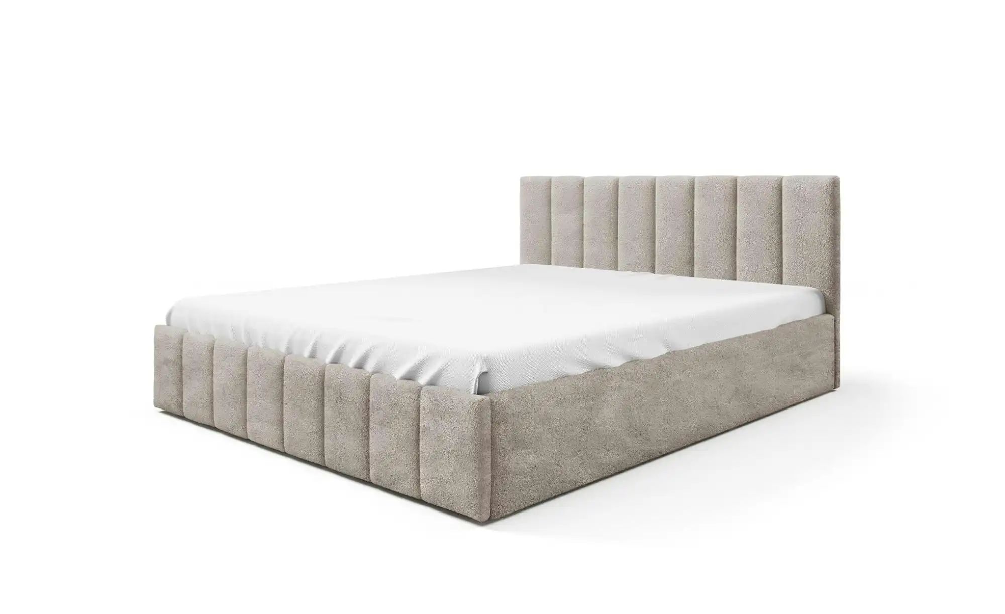 Polsterbett 200x200 Beige   ¦ beige ¦ Maße (cm): B: 160 H: 90 Betten > Pols günstig online kaufen