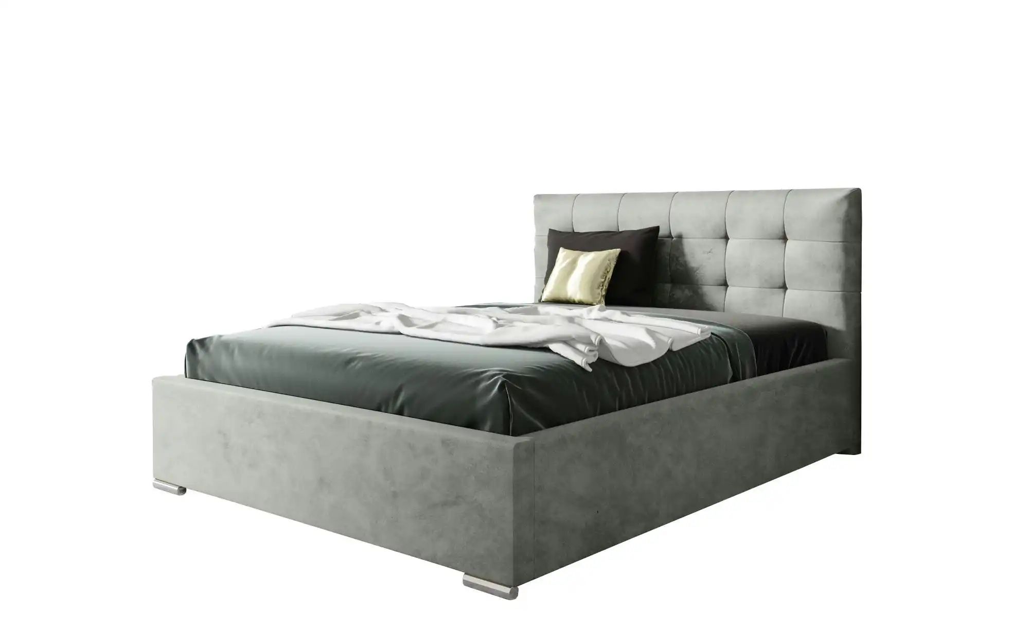 Polsterbett 160x200 Rosa   ¦ grau ¦ Maße (cm): B: 120 H: 110 Betten > Komfo günstig online kaufen