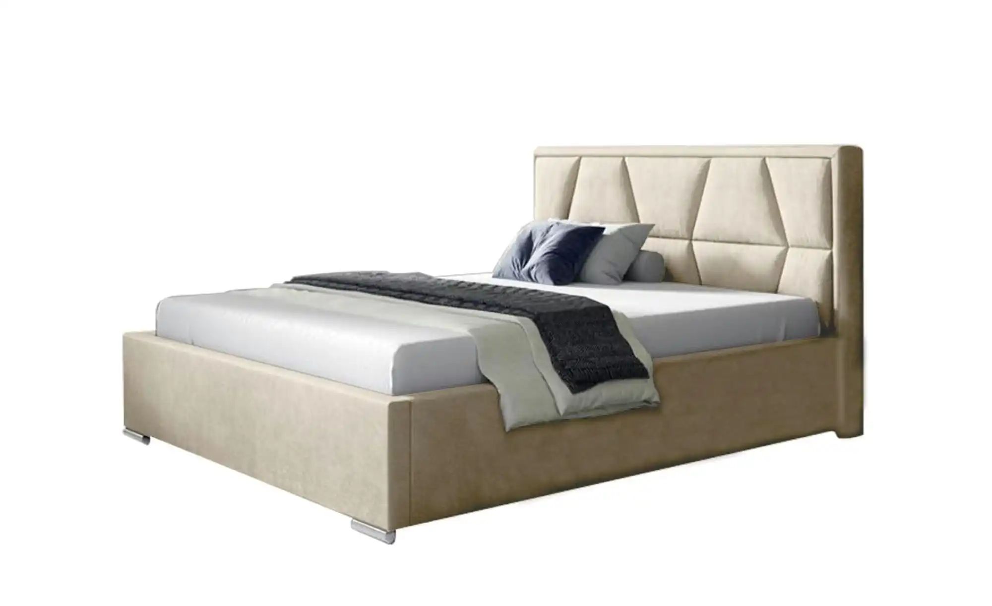 Polsterbett 120x200 Grün   ¦ beige ¦ Maße (cm): B: 180 H: 110 Betten > Komf günstig online kaufen