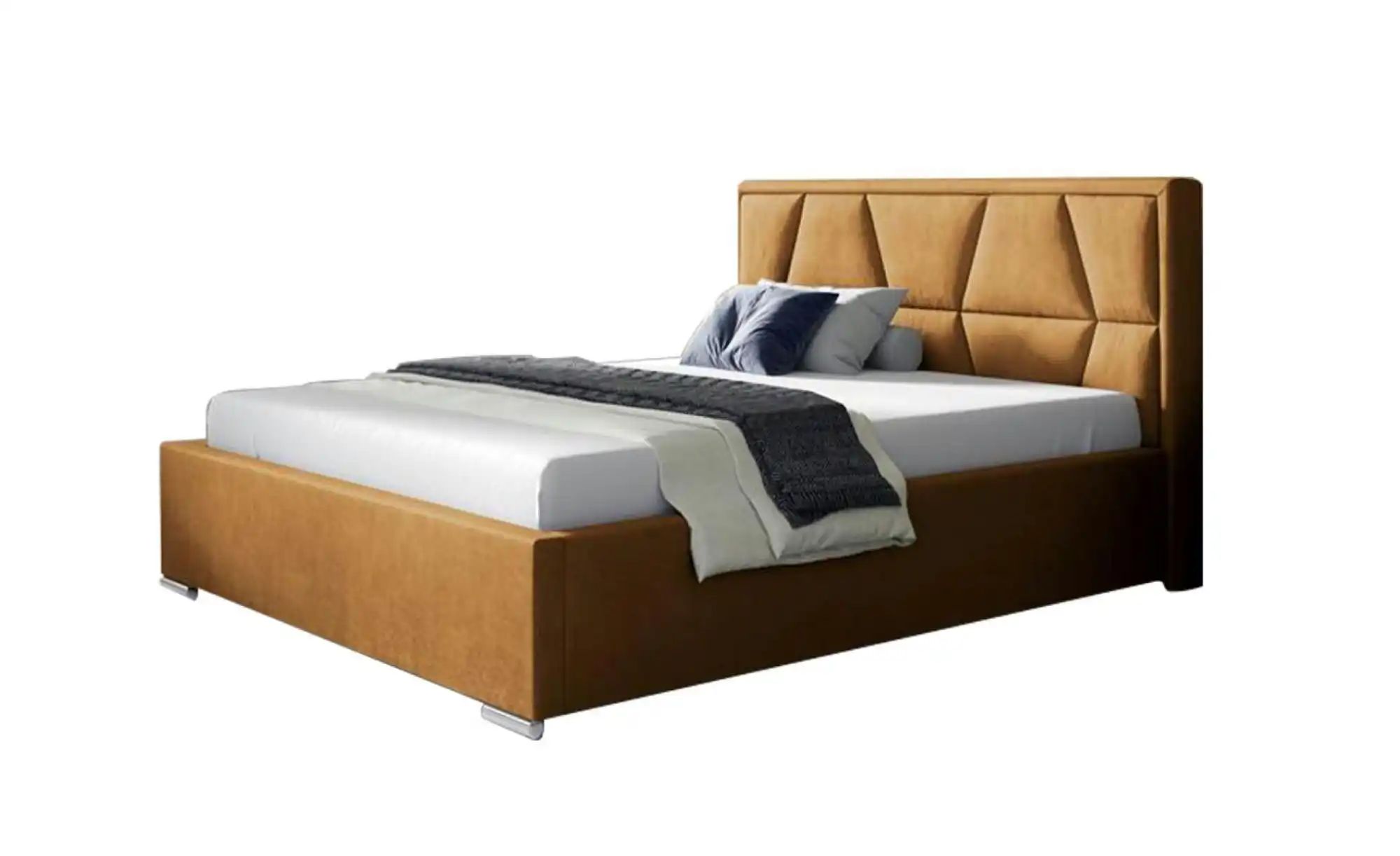 Polsterbett 120x200 Grün   ¦ gelb ¦ Maße (cm): B: 160 H: 110 Betten > Komfo günstig online kaufen