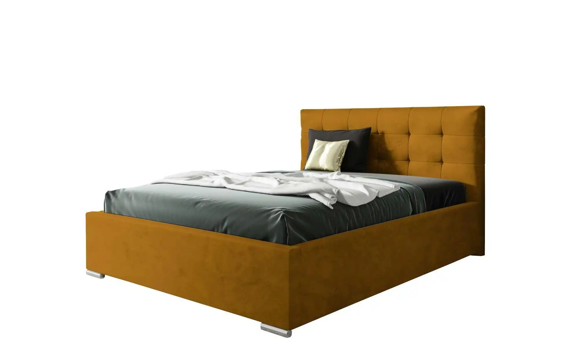 Polsterbett 160x200 Rosa   ¦ gelb ¦ Maße (cm): B: 140 H: 110 Betten > Komfo günstig online kaufen
