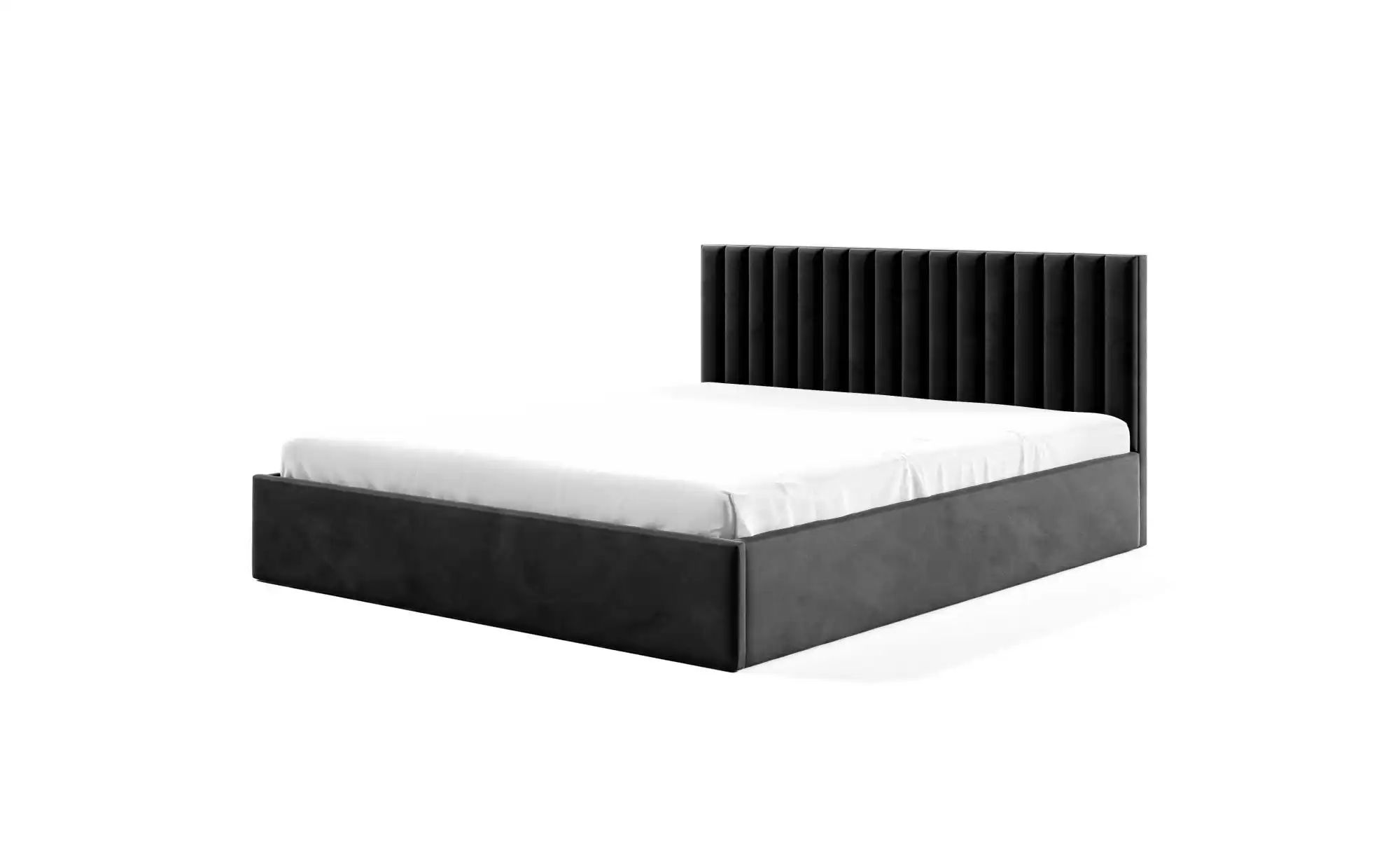 Polsterbett 90x200 Grün   ¦ schwarz ¦ Maße (cm): B: 99 H: 85 Betten > Polst günstig online kaufen