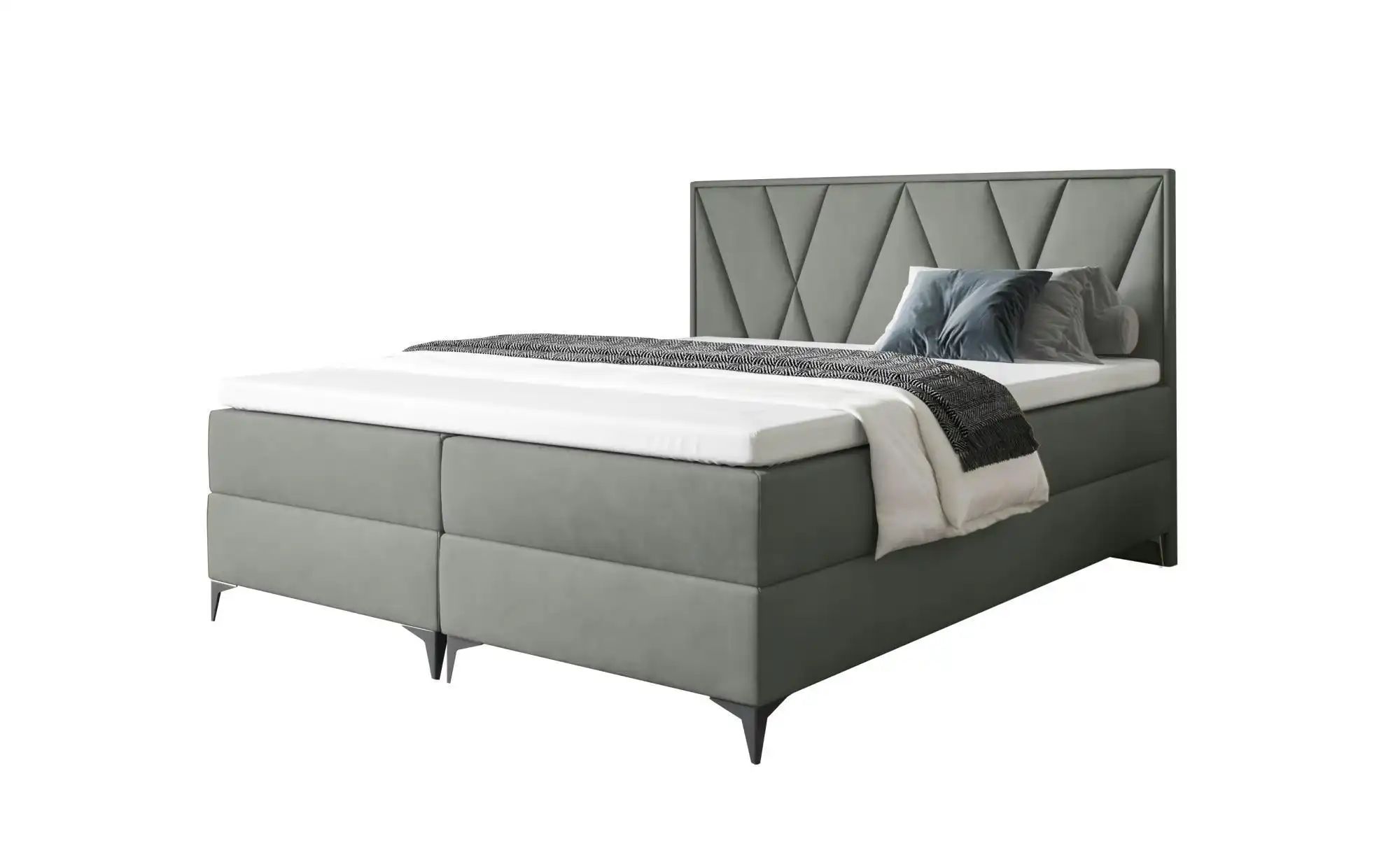 Boxbett 140x200 Schwarz   ¦ grau ¦ Maße (cm): B: 180 H: 110 Betten > Polste günstig online kaufen