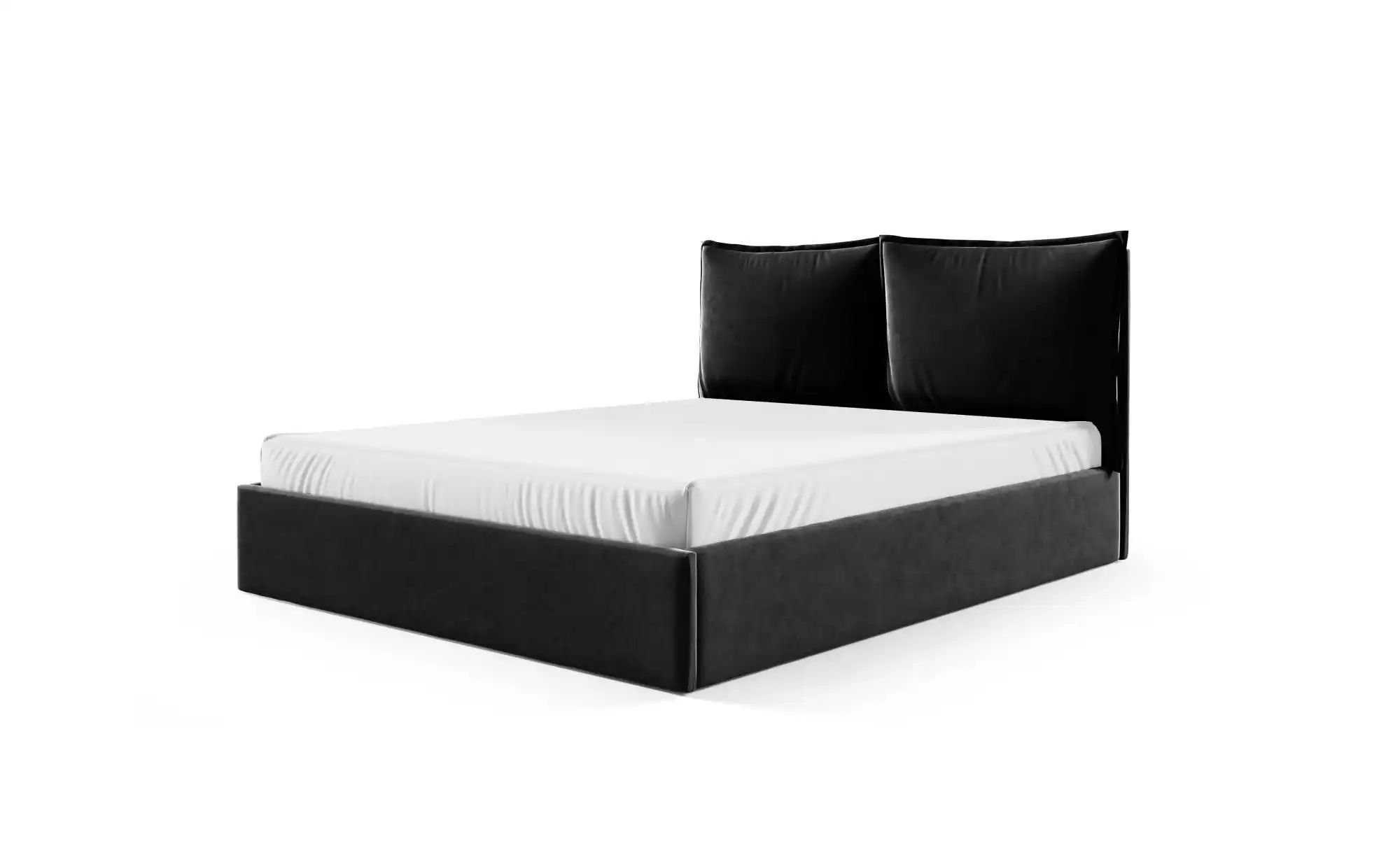 Polsterbett 120x200 Grau   ¦ schwarz ¦ Maße (cm): B: 209 H: 100 Betten > Po günstig online kaufen