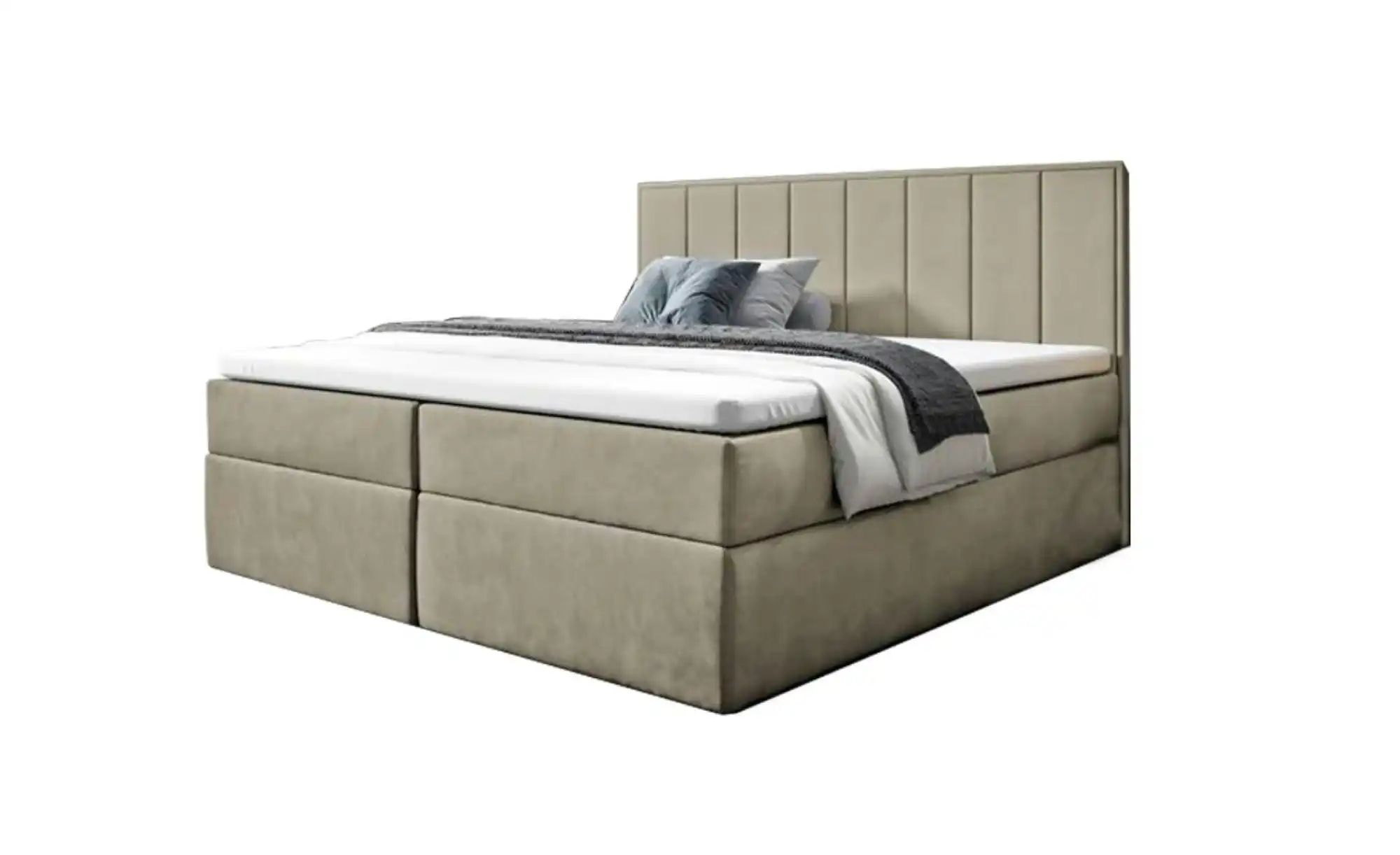 Boxbett 140x200 Rosa   ¦ beige ¦ Maße (cm): B: 120 H: 110 Betten > Polsterb günstig online kaufen