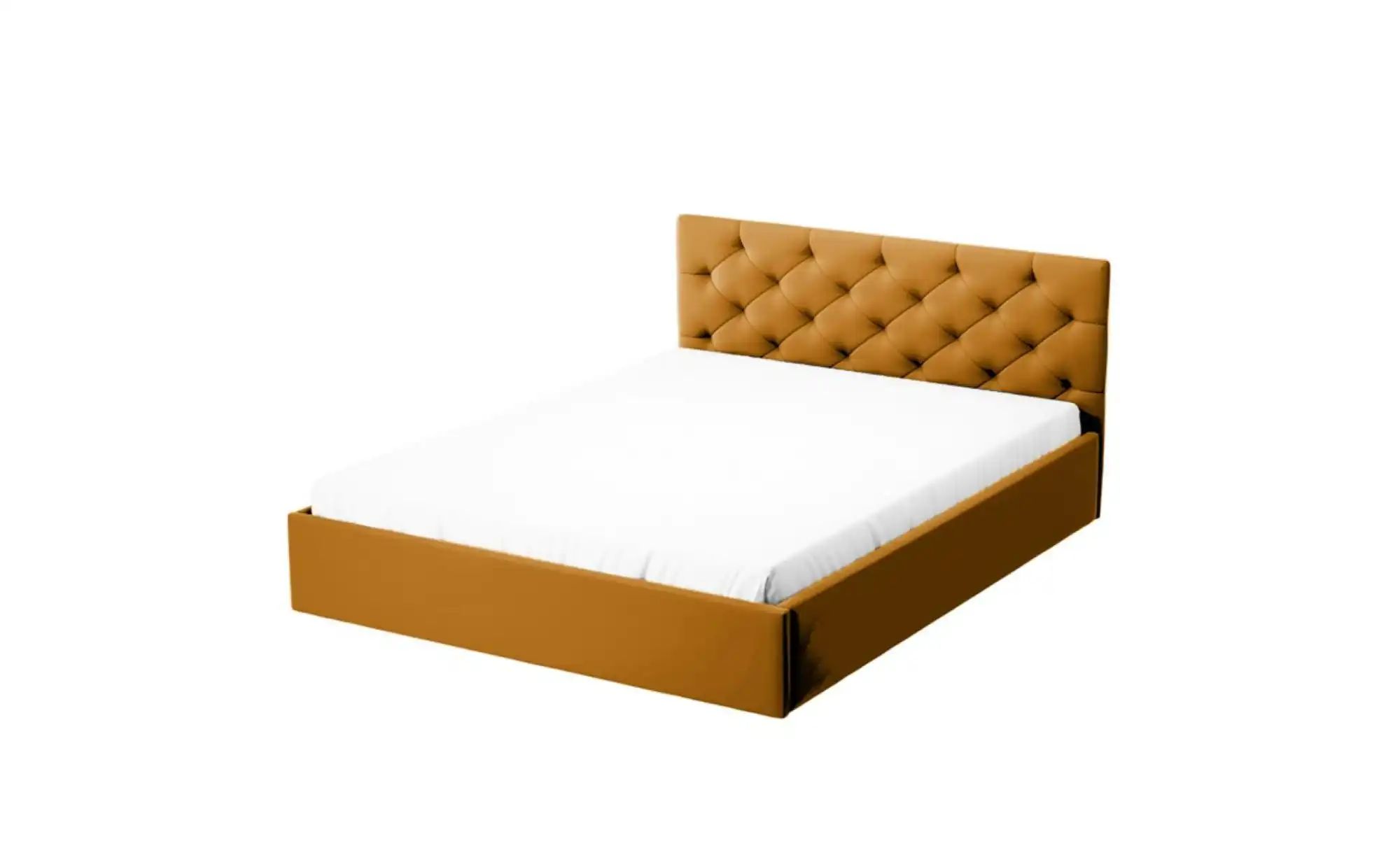 Polsterbett 160x200 Grau ¦ gelb ¦ Maße (cm): B: 209 H: 85 Betten > Polste günstig online kaufen