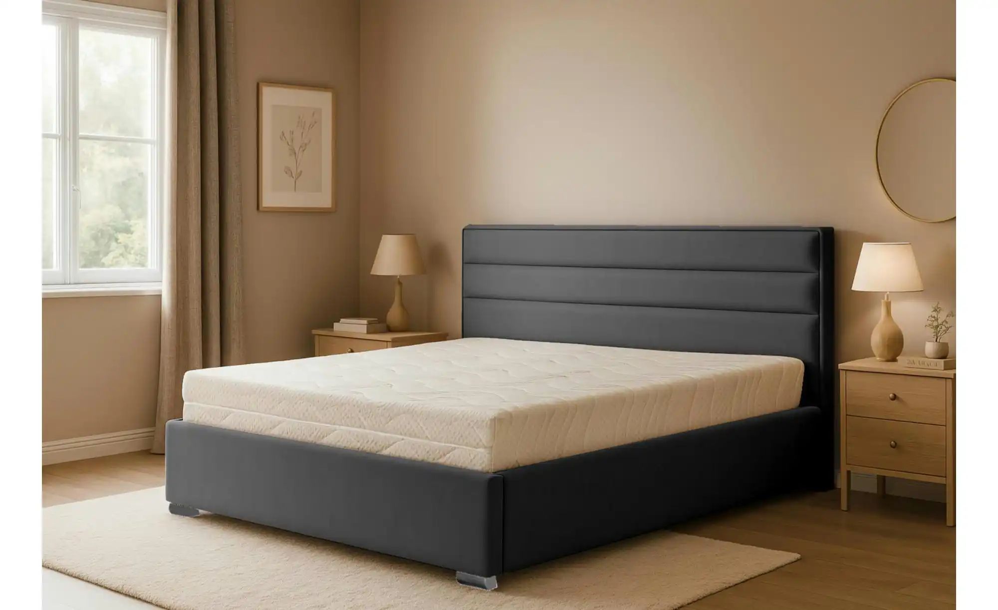 Polsterbett mit Bettkasten Cezar ¦ schwarz ¦ Maße (cm): B: 140 H: 110 Bette günstig online kaufen