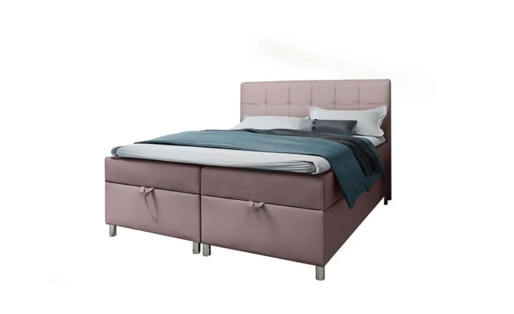 Boxbett 140x200 Dunkelblau   ¦ rosa/pink ¦ Maße (cm): B: 200 H: 110 Betten günstig online kaufen