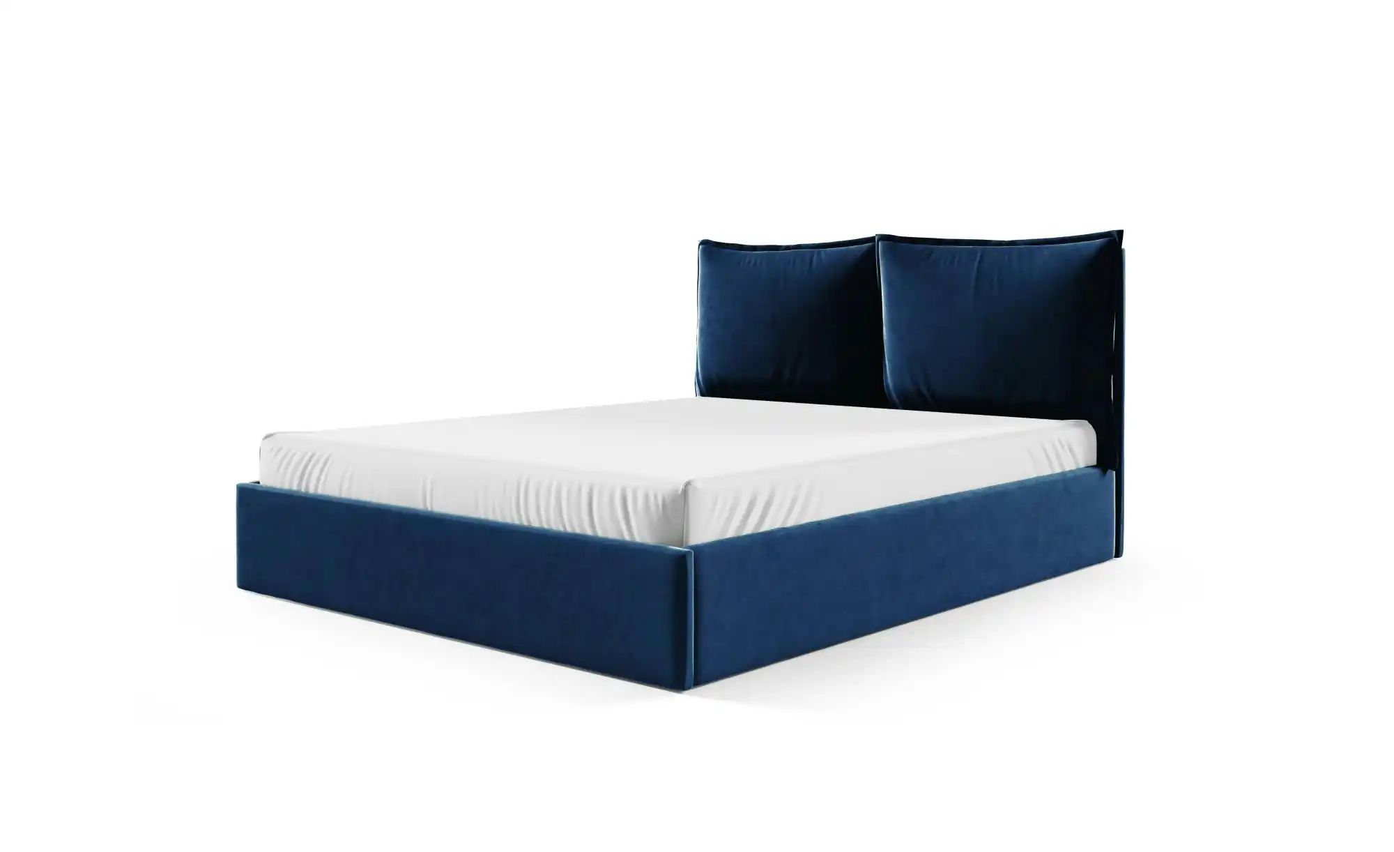 Polsterbett 120x200 Grau   ¦ blau ¦ Maße (cm): B: 129 H: 100 Betten > Polst günstig online kaufen