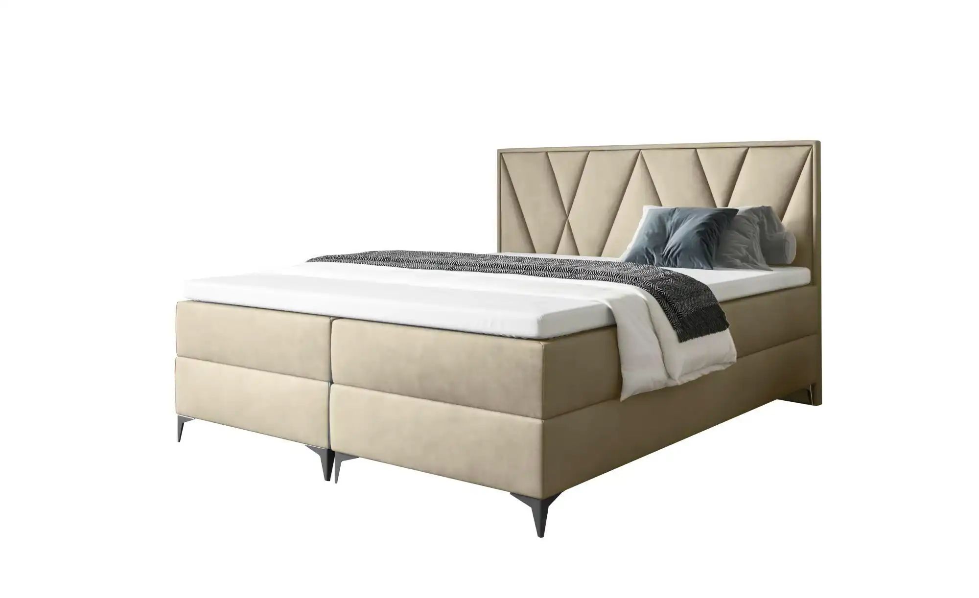 Boxbett 140x200 Schwarz   ¦ beige ¦ Maße (cm): B: 120 H: 110 Betten > Polst günstig online kaufen