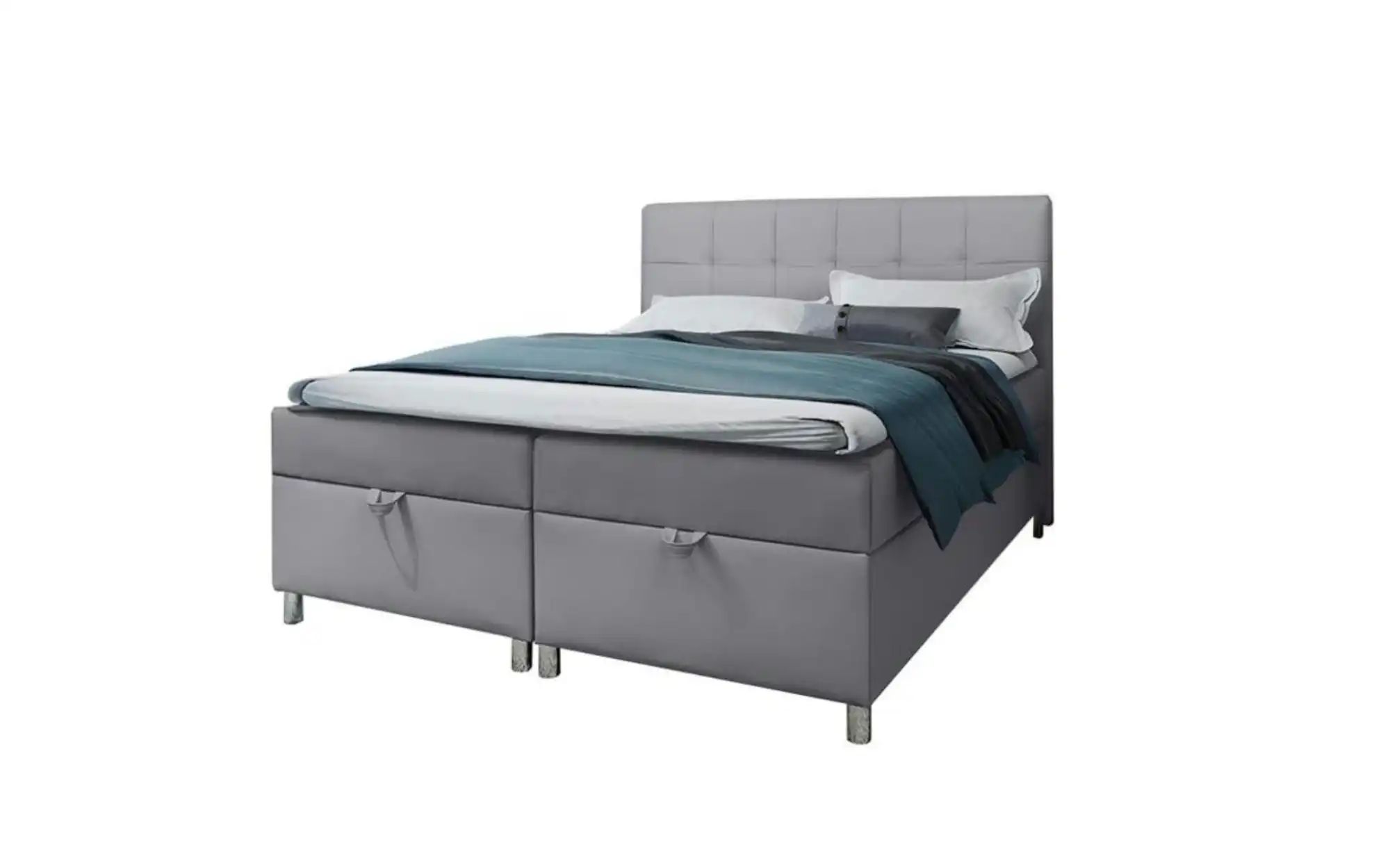 Boxbett 140x200 Dunkelblau   ¦ grau ¦ Maße (cm): B: 120 H: 110 Betten > Pol günstig online kaufen