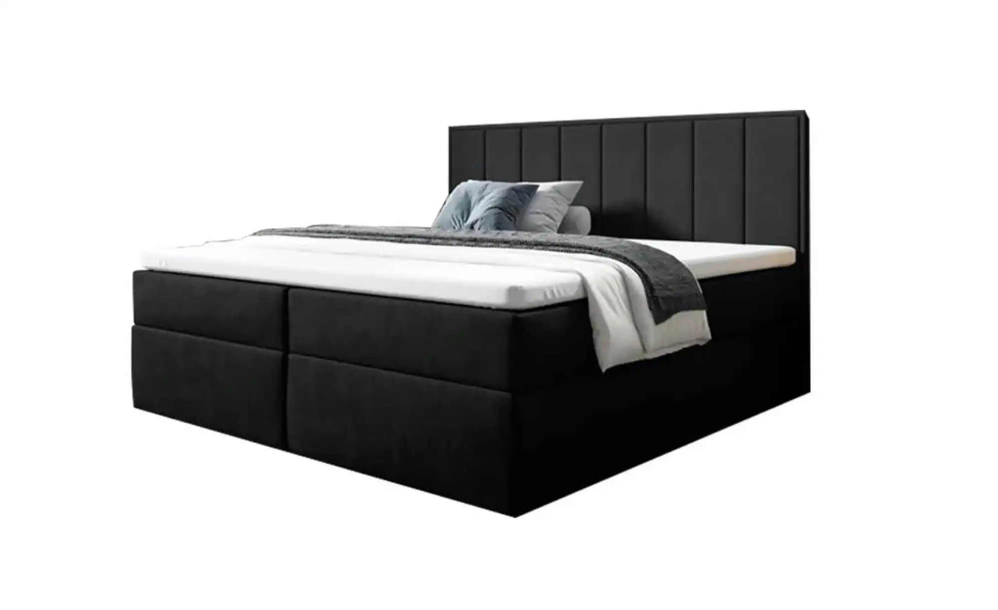 Boxbett 140x200 Rosa   ¦ schwarz ¦ Maße (cm): B: 120 H: 110 Betten > Polste günstig online kaufen