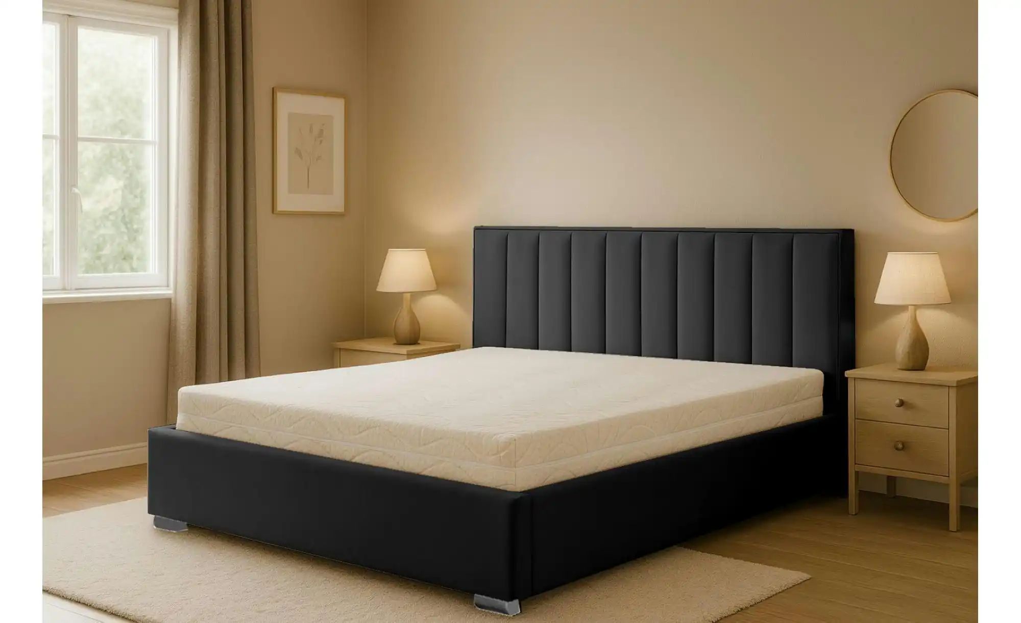 Thumbnail - Polsterbett mit Bettkasten Hugo ¦ schwarz ¦ Maße (cm): B: 120 H: 110 Betten > Polsterbetten - Höffner