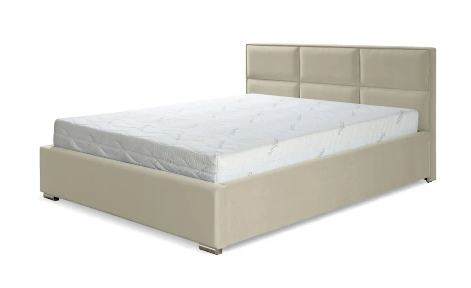Polsterbett 200x200 Grün   ¦ beige ¦ Maße (cm): B: 120 H: 52 Betten > Komfo günstig online kaufen