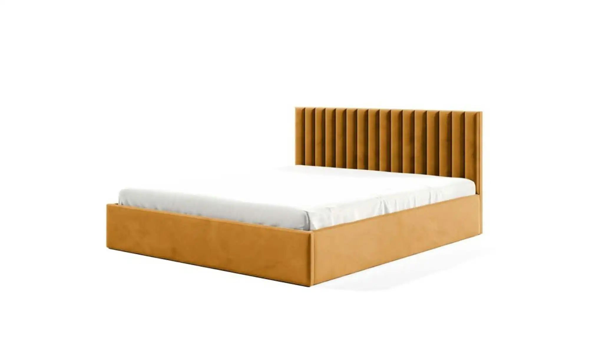Polsterbett 90x200 Grün   ¦ gelb ¦ Maße (cm): B: 129 H: 85 Betten > Polster günstig online kaufen