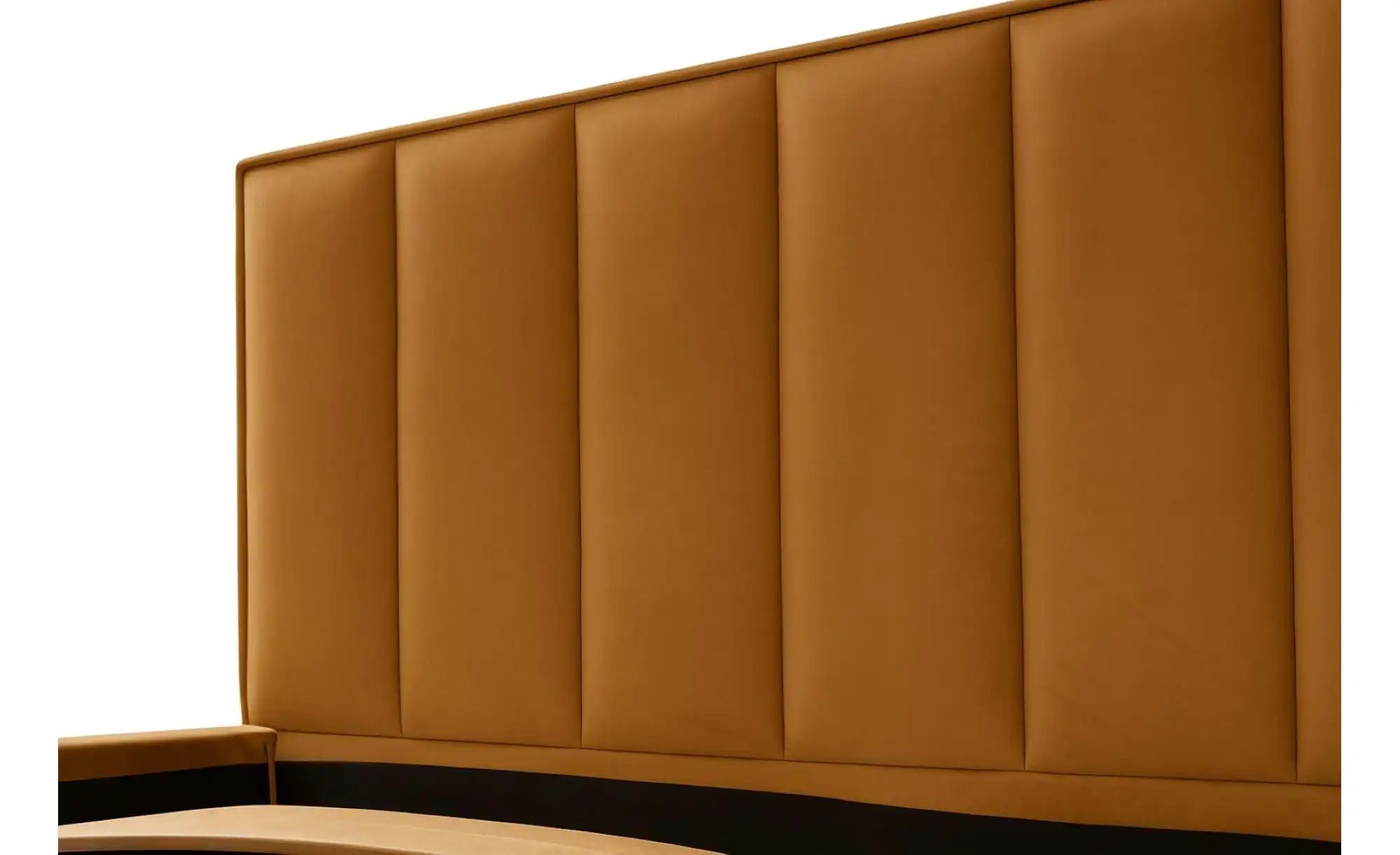 Polsterbett 140x200 Gelb   ¦ gelb ¦ Maße (cm): B: 140 H: 110 Betten > Komfo günstig online kaufen