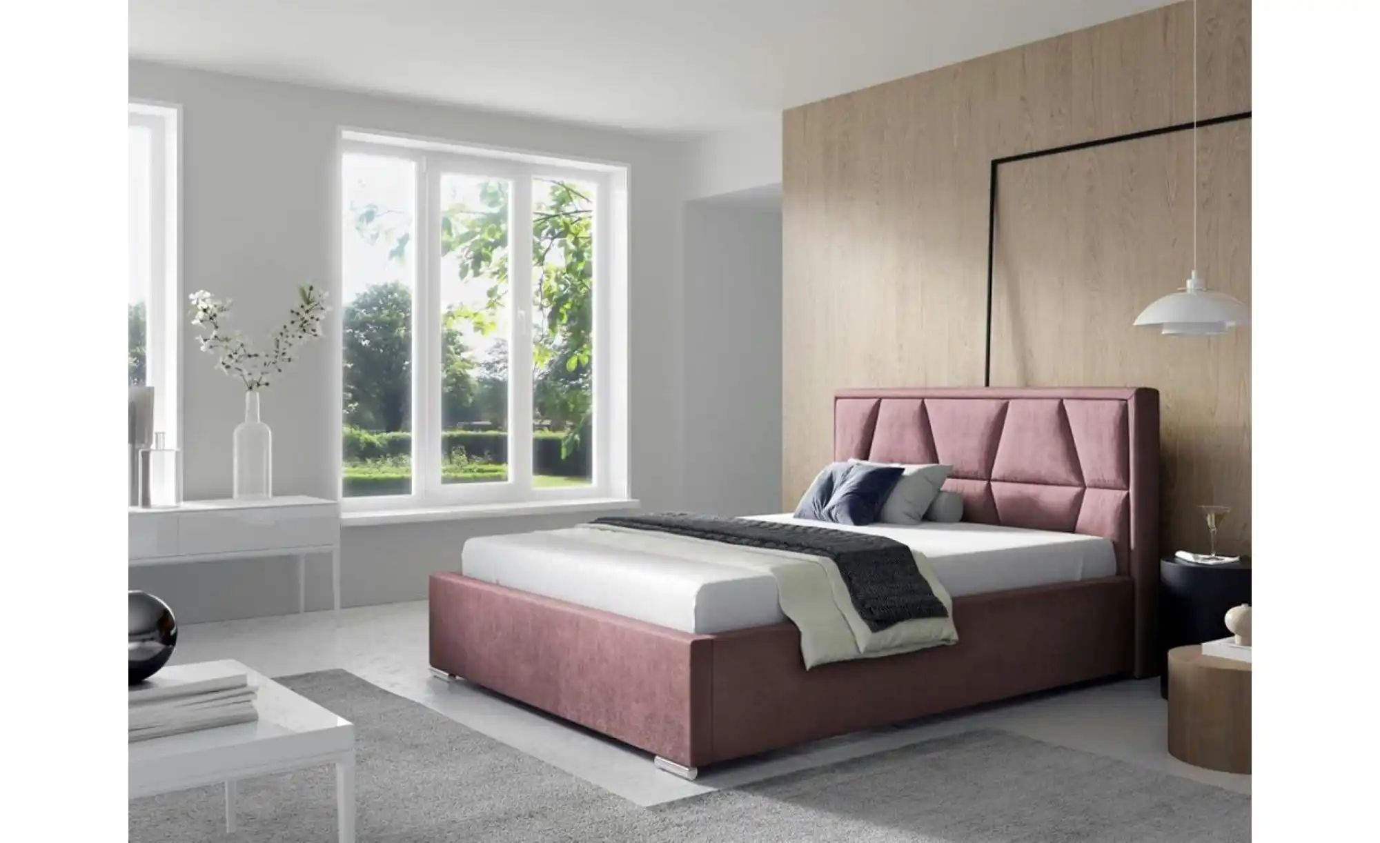 Polsterbett 120x200 Grün   ¦ rosa/pink ¦ Maße (cm): B: 200 H: 110 Betten > günstig online kaufen