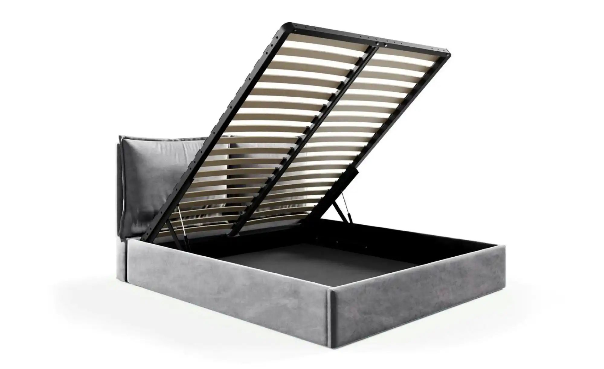 Thumbnail - Polsterbett mit Bettkasten Glam ¦ grün ¦ Maße (cm): B: 149 H: 100 Betten > Polsterbetten - Höffner