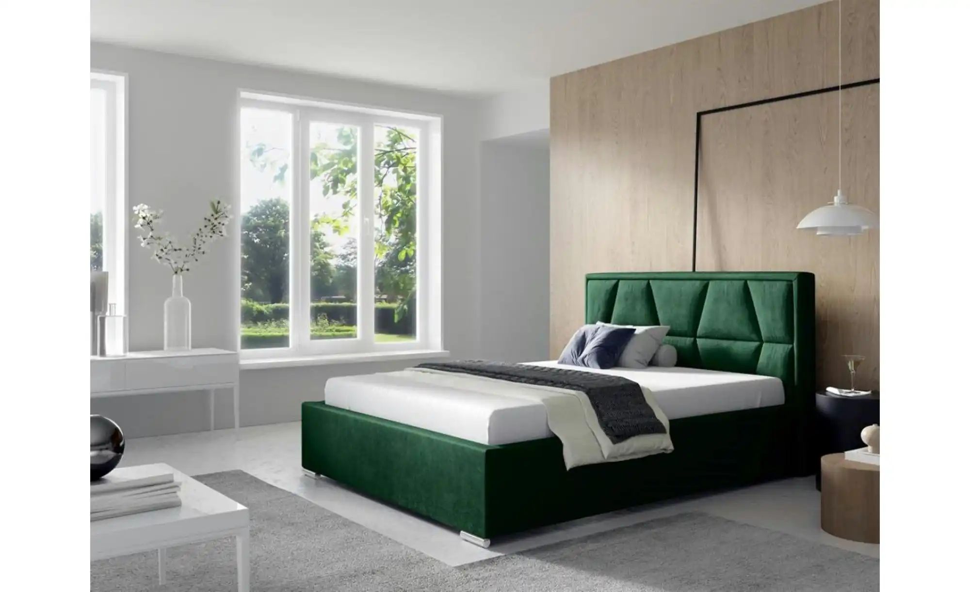 Polsterbett mit Bettkasten Loca ¦ grün ¦ Maße (cm): H: 110 Betten > Komfort günstig online kaufen