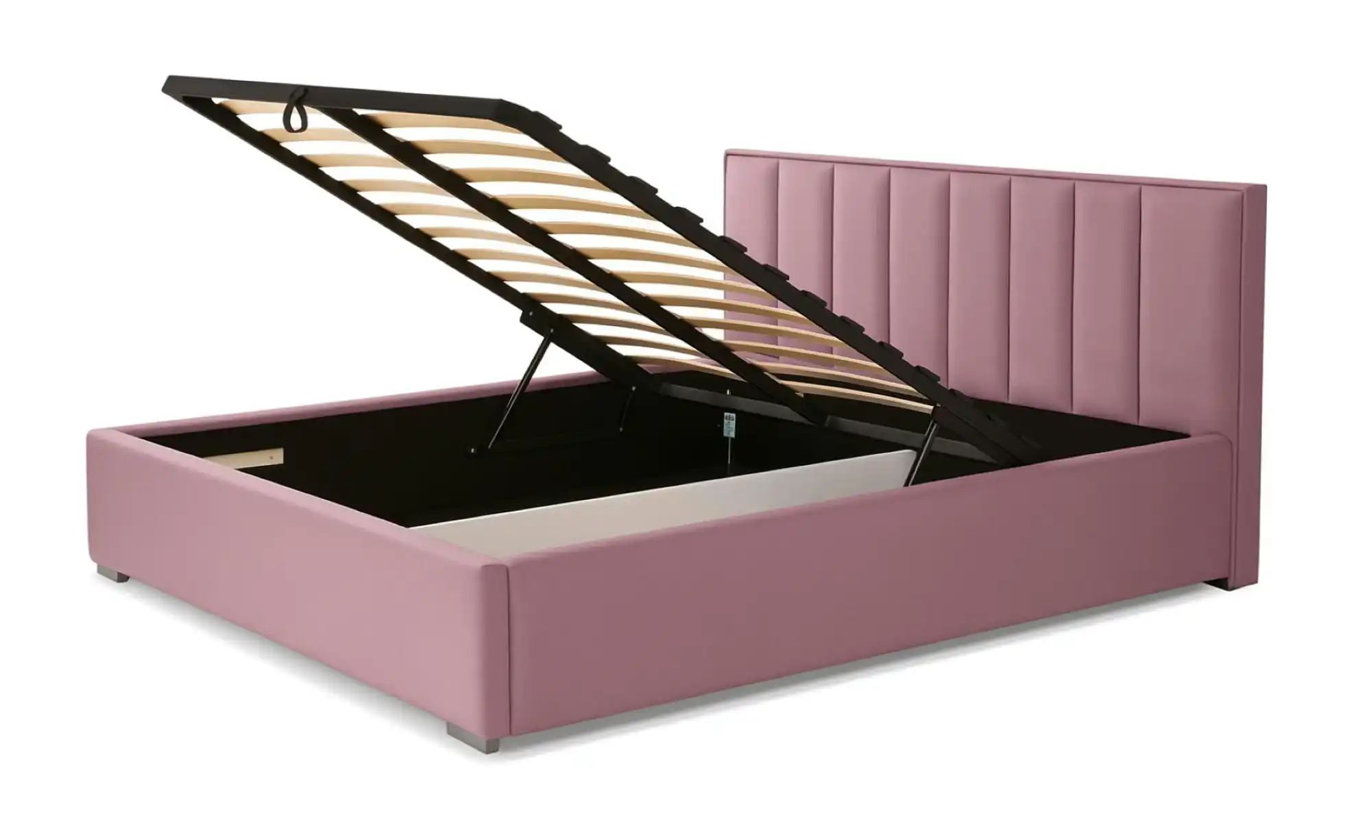 Polsterbett mit Bettkasten Hugo ¦ rosa/pink ¦ Maße (cm): H: 110 Betten > Ko günstig online kaufen