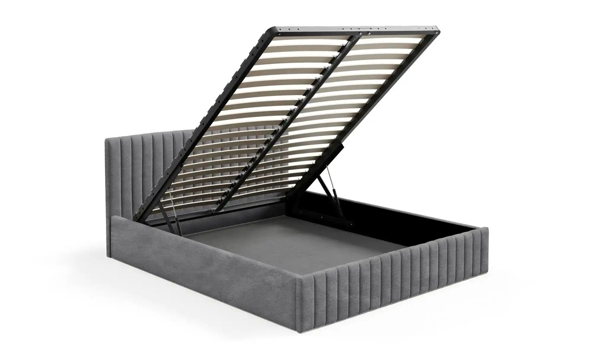 Polsterbett mit Bettkasten Sona ¦ grau ¦ Maße (cm): H: 90 Betten > Polsterb günstig online kaufen