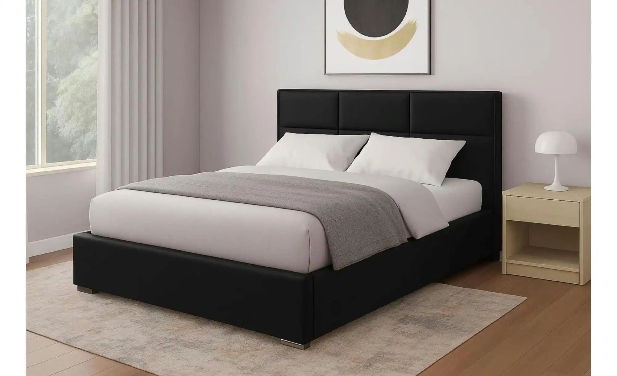 Thumbnail - Polsterbett mit Bettkasten Imbir ¦ schwarz ¦ Maße (cm): B: 180 H: 52 Betten > Polsterbetten - Höffner