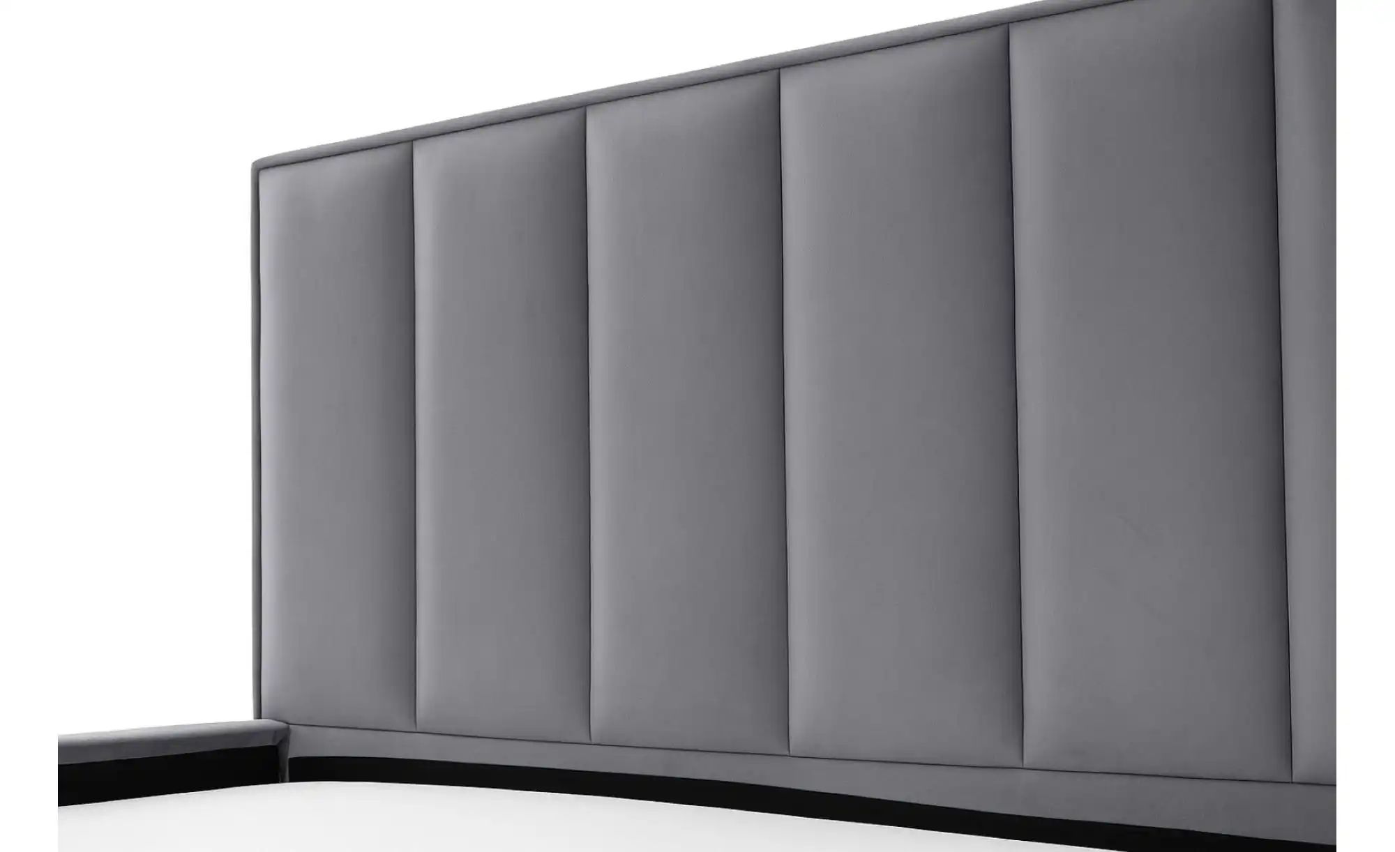 Polsterbett mit Bettkasten Hugo ¦ grau ¦ Maße (cm): H: 110 Betten > Komfort günstig online kaufen