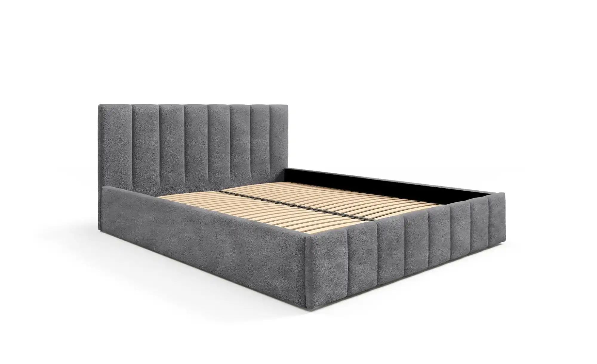 Thumbnail - Polsterbett mit Bettkasten Eyla ¦ grau ¦ Maße (cm): B: 140 H: 90 Betten > Polsterbetten - Höffner