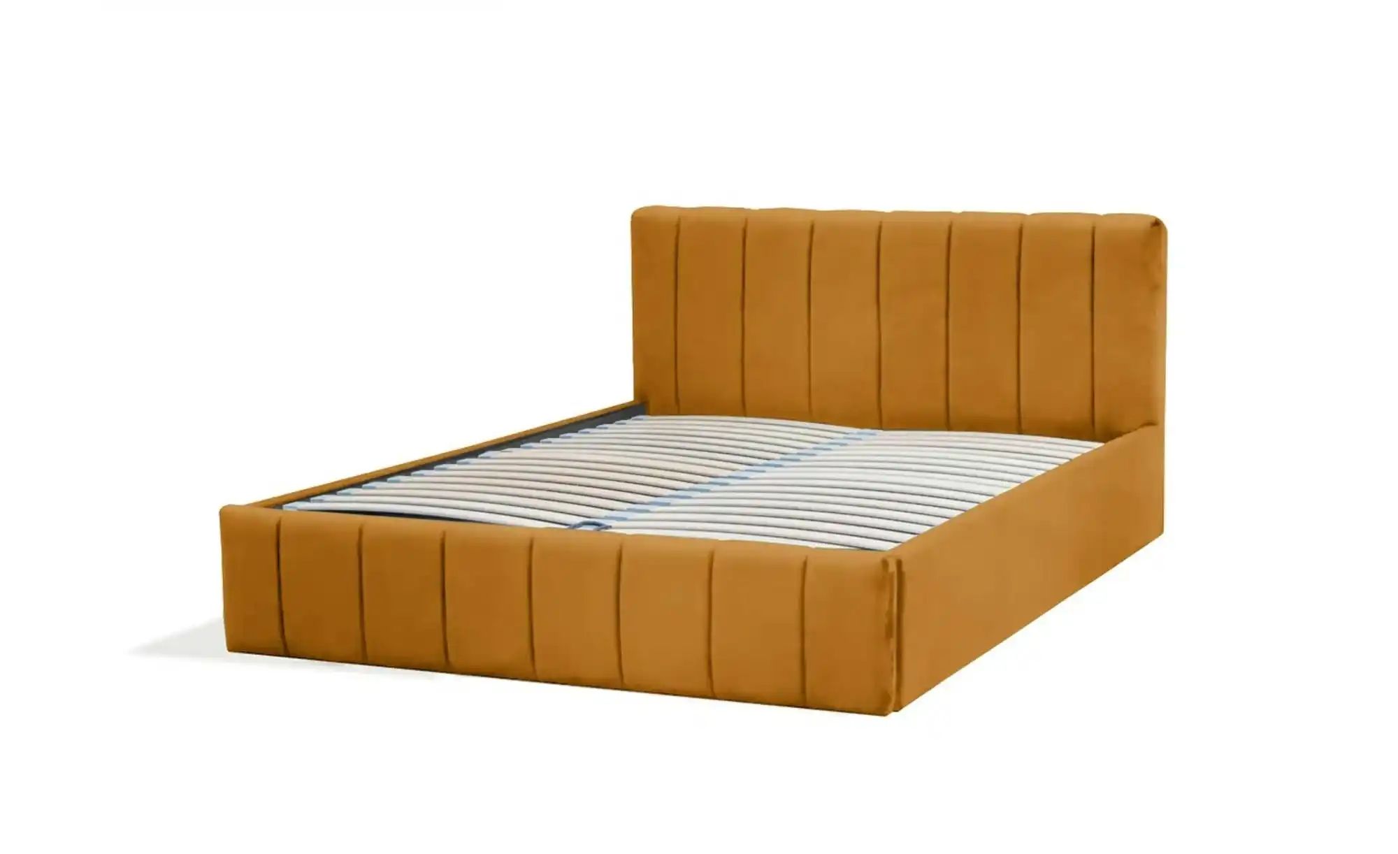 Polsterbett mit Bettkasten Nina ¦ gelb ¦ Maße (cm): H: 85 Betten > Polsterb günstig online kaufen