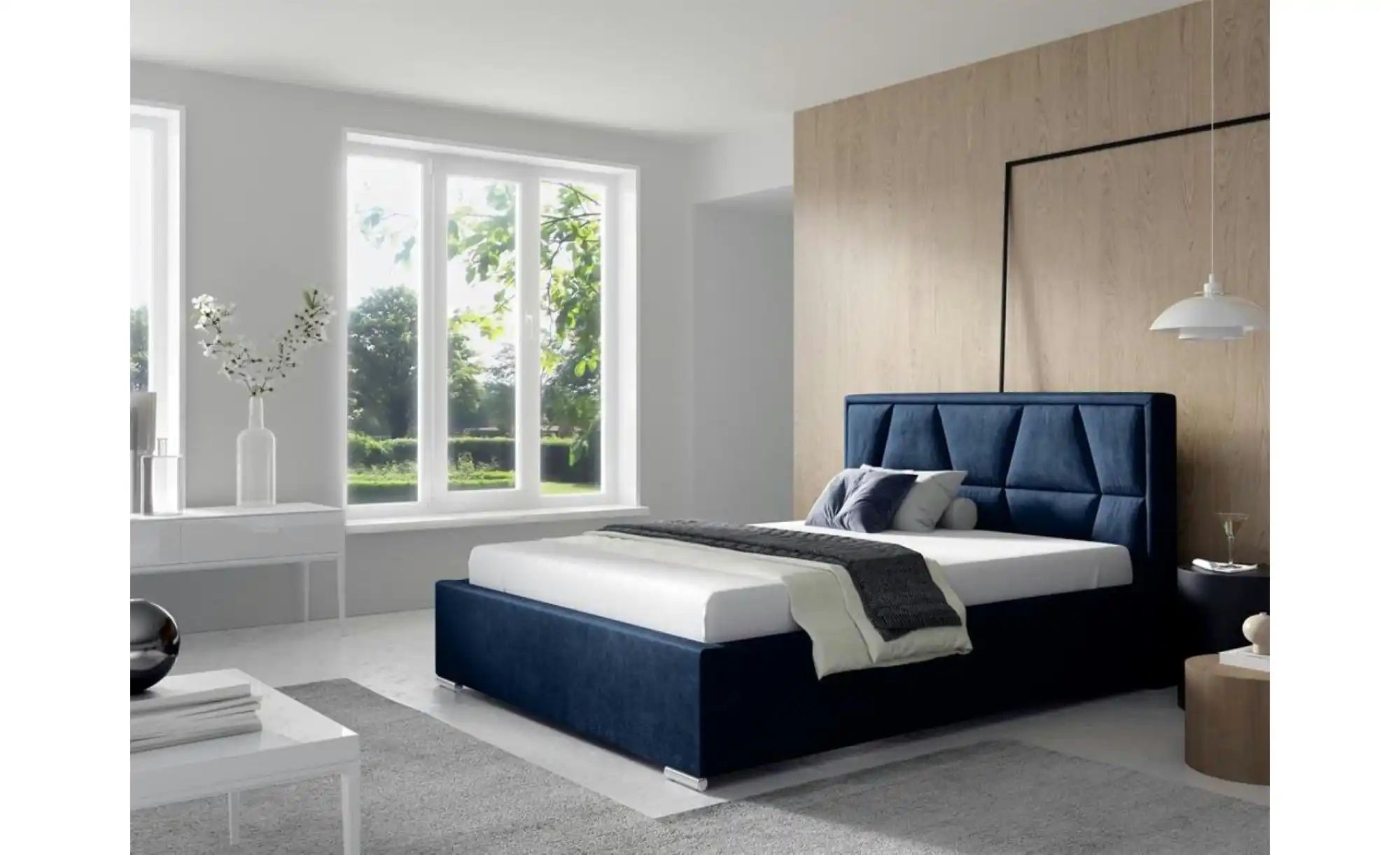 Thumbnail - Polsterbett mit Bettkasten Loca ¦ blau ¦ Maße (cm): B: 160 H: 110 Betten > Polsterbetten - Höffner