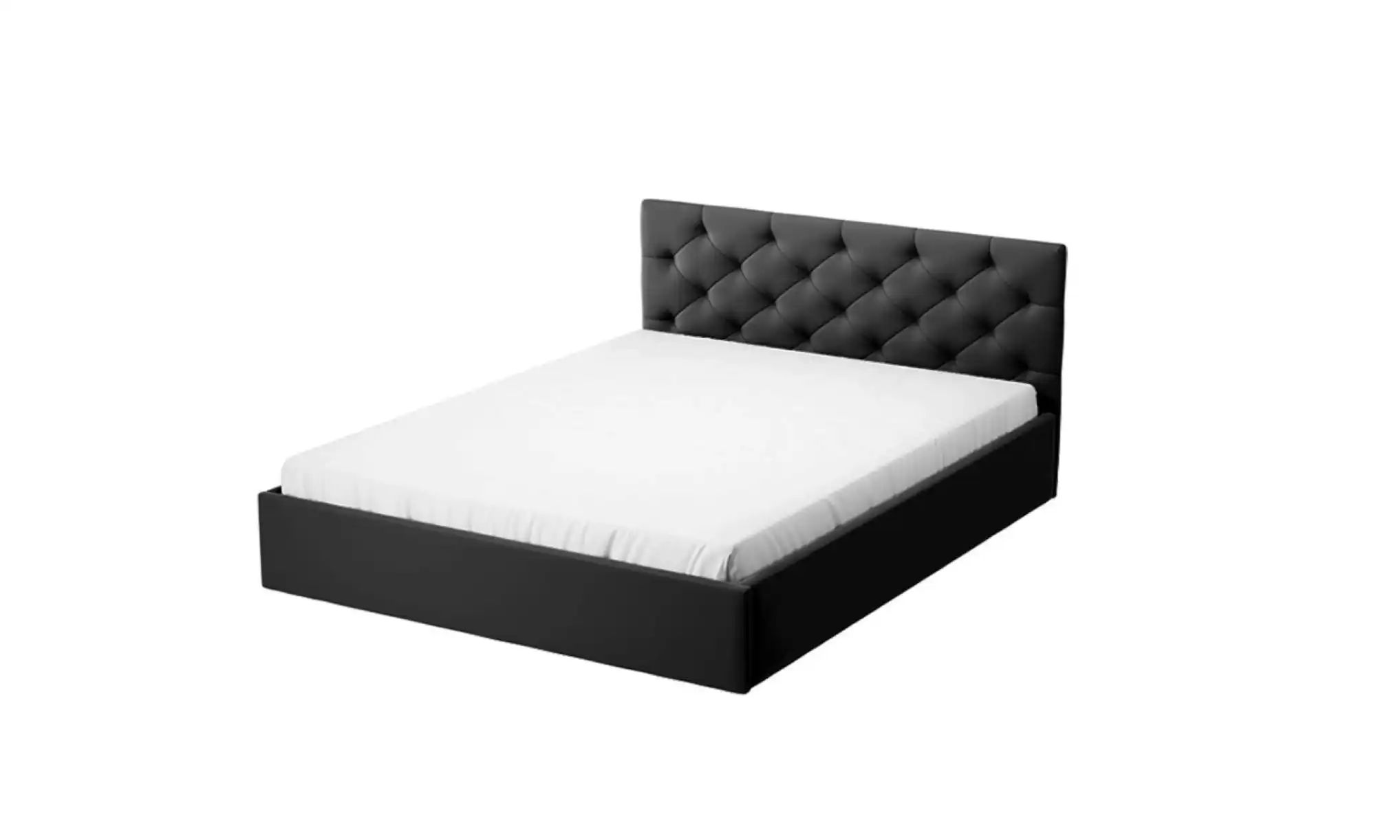 Polsterbett mit Bettkasten Sara ¦ schwarz ¦ Maße (cm): H: 85 Betten > Polst günstig online kaufen