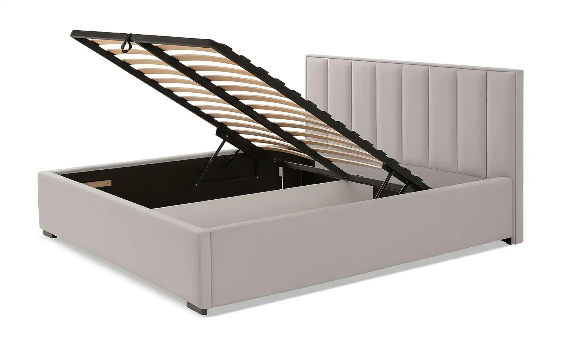 Thumbnail - Polsterbett mit Bettkasten Hugo ¦ beige ¦ Maße (cm): B: 140 H: 110 Betten > Polsterbetten - Höffner