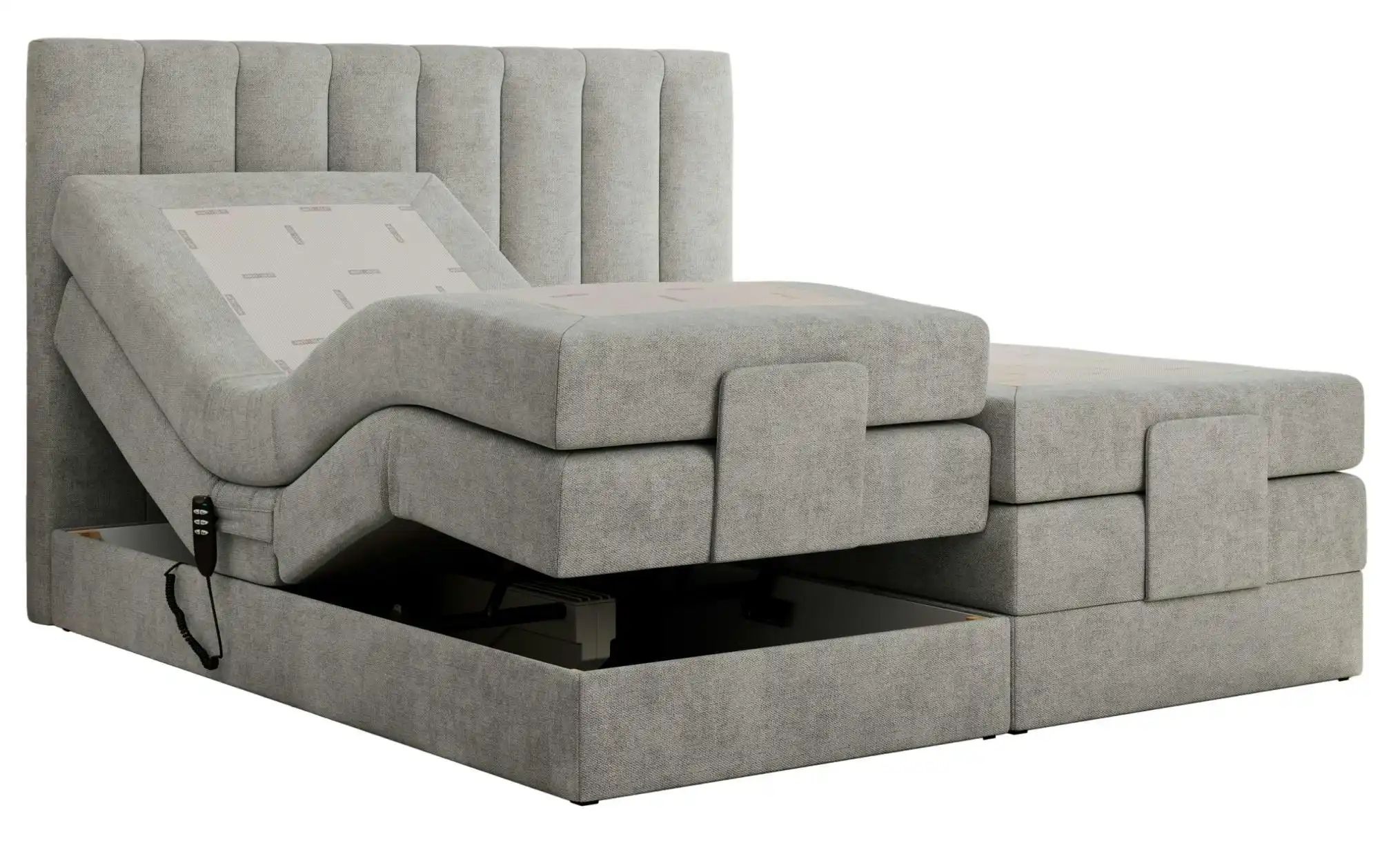 Motor Boxspringbett mit Bettkasten Comforto ¦ grau ¦ Maße (cm): B: 148 H: 1 günstig online kaufen