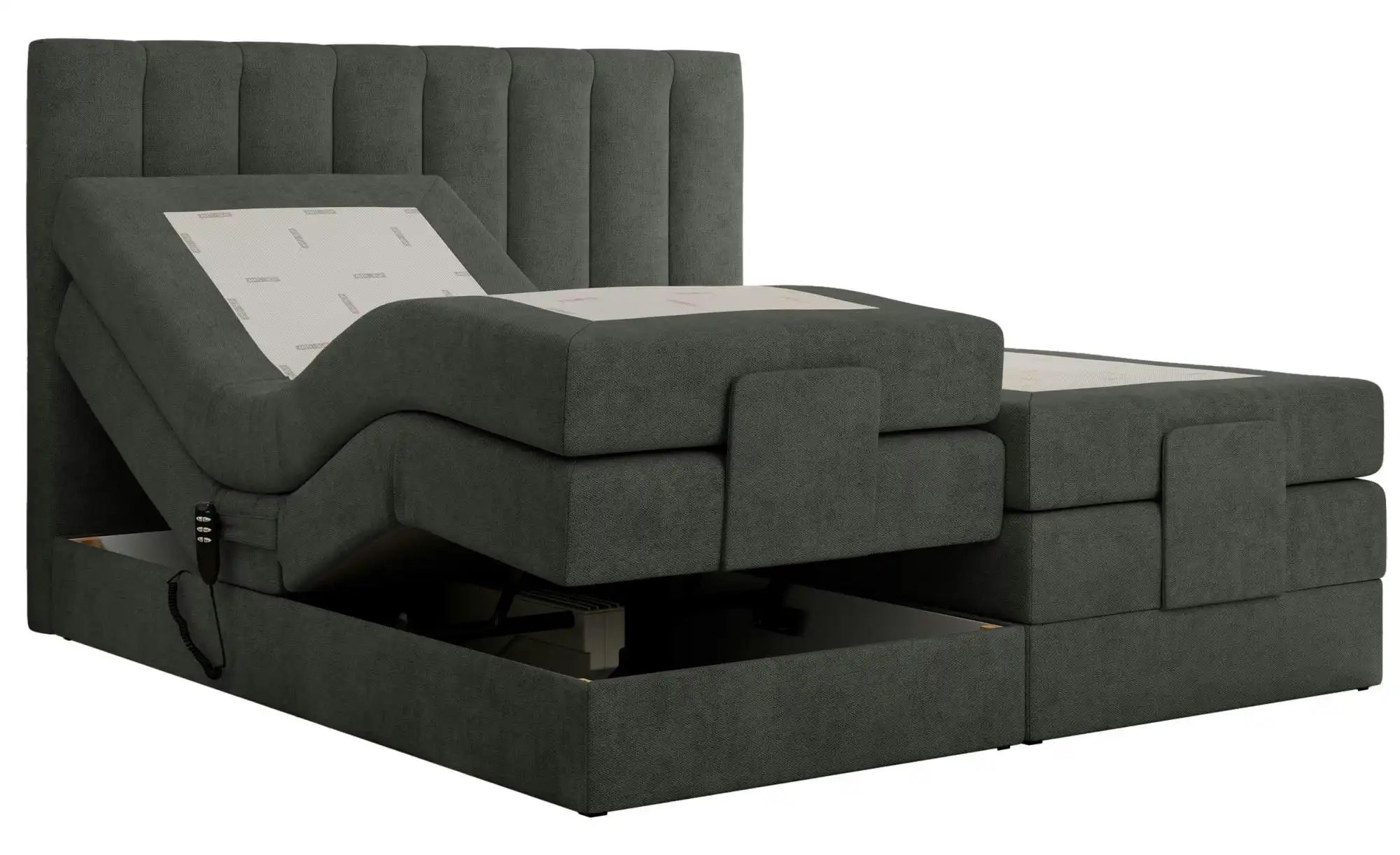 Motor Boxspringbett mit Bettkasten Comforto ¦ grau ¦ Maße (cm): B: 188 H: 1 günstig online kaufen