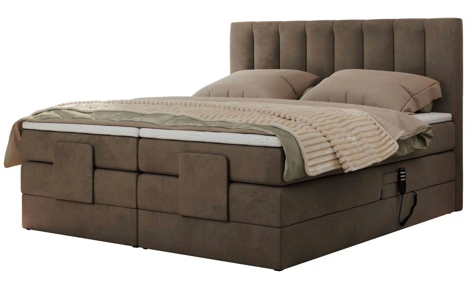 Motor Boxspringbett mit Bettkasten Comforto ¦ braun ¦ Maße (cm): B: 208 H: günstig online kaufen