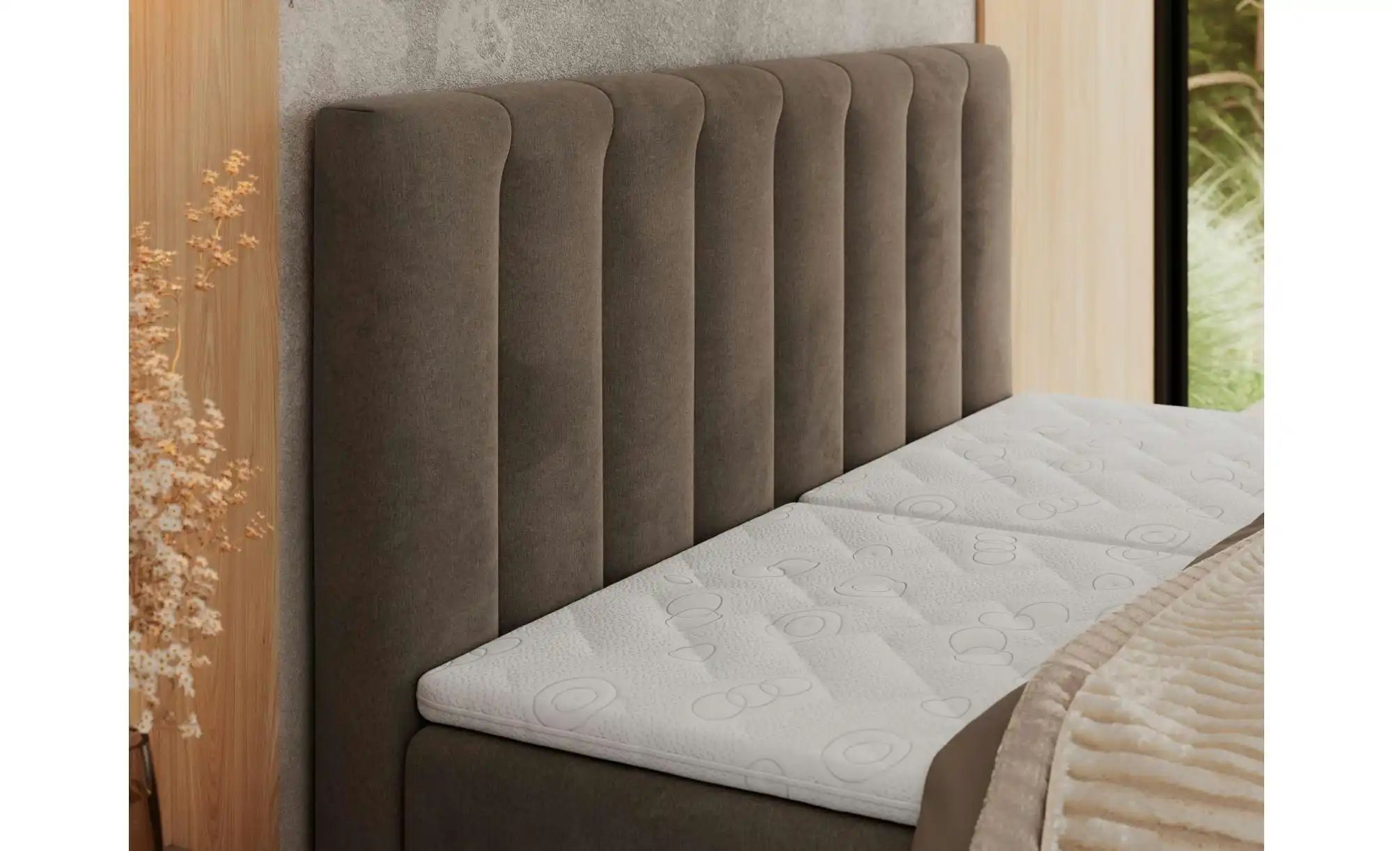Motor Boxspringbett mit Bettkasten Comforto ¦ braun ¦ Maße (cm): B: 208 H: günstig online kaufen
