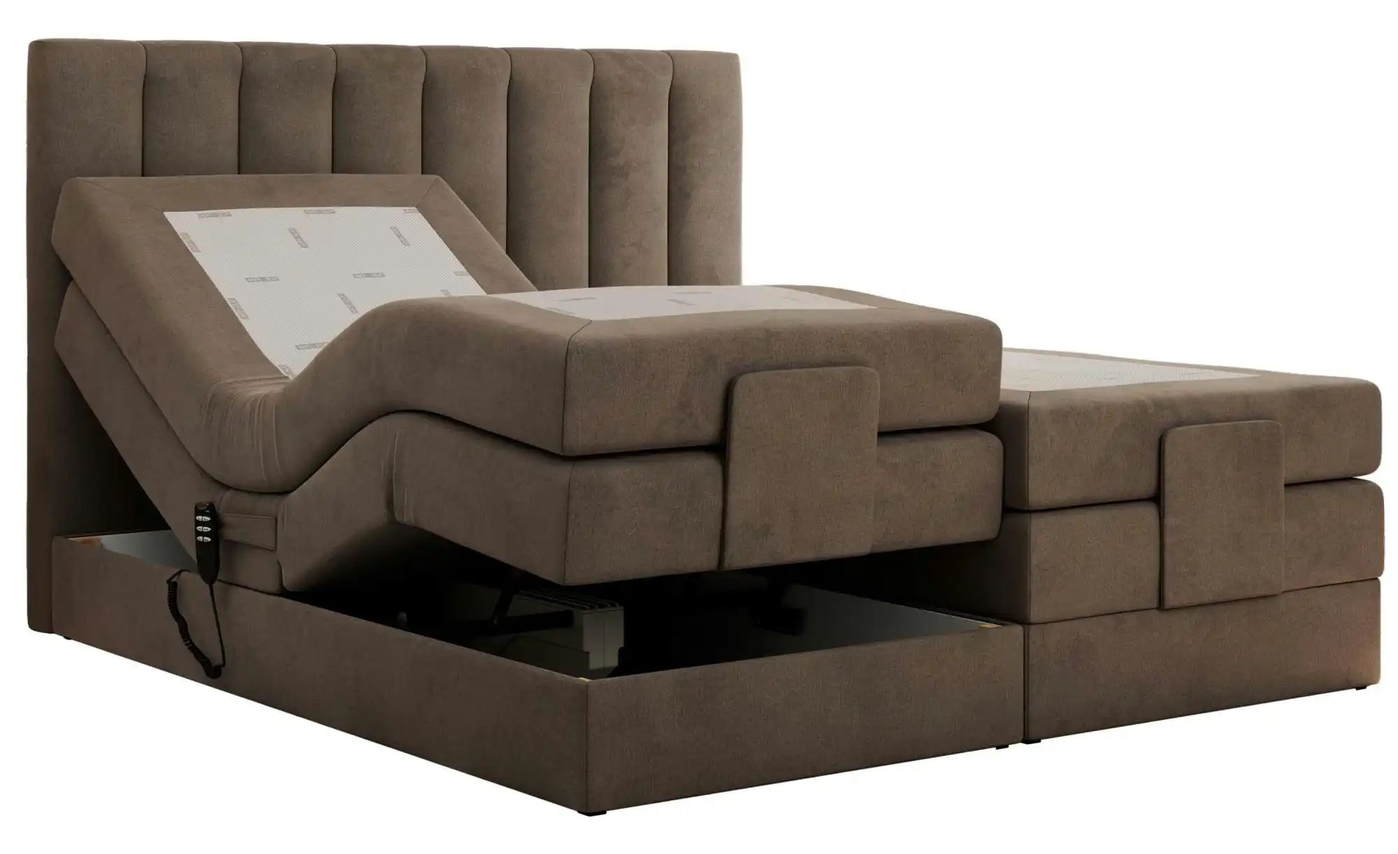 Motor Boxspringbett mit Bettkasten Comforto ¦ braun ¦ Maße (cm): B: 208 H: günstig online kaufen