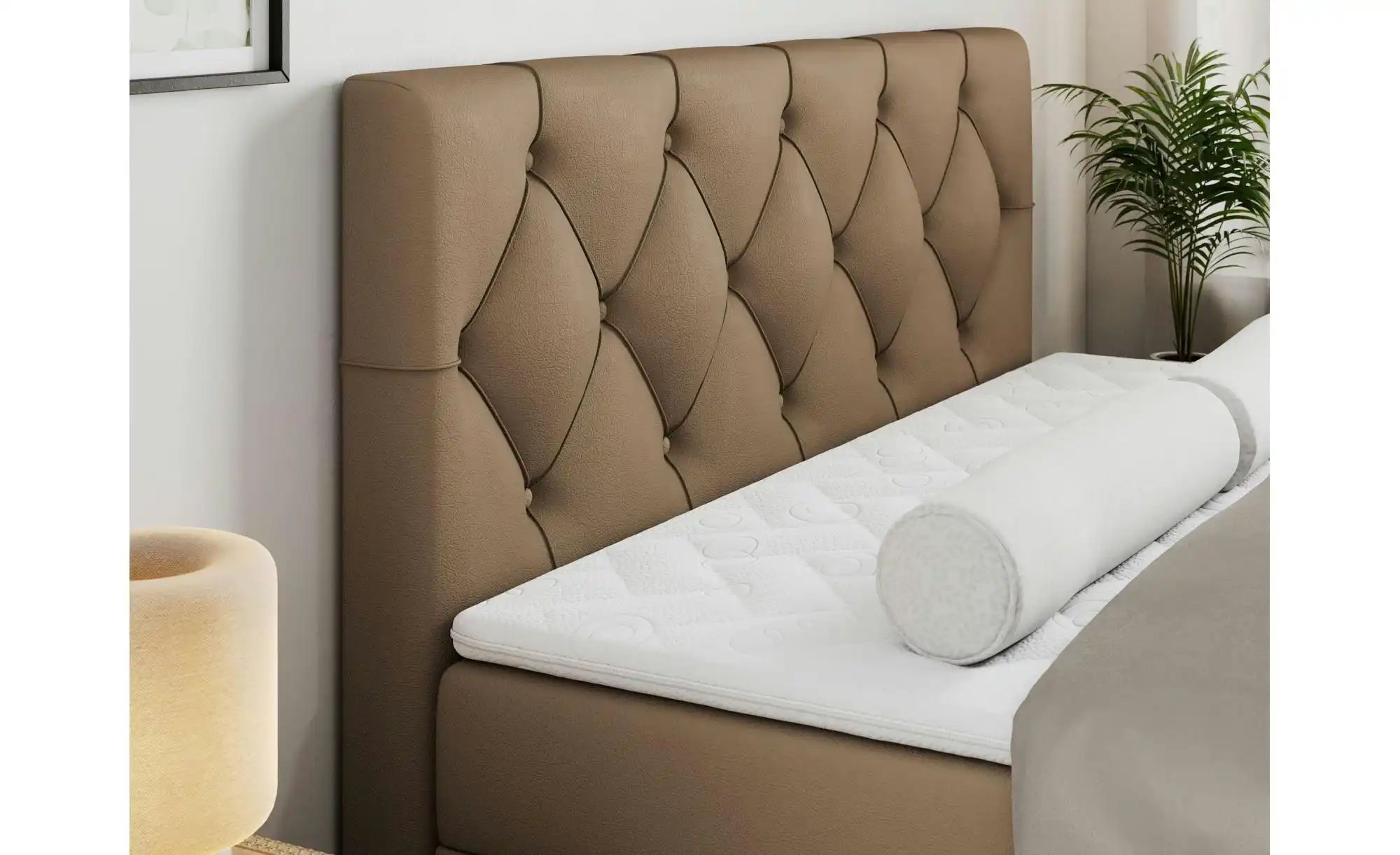 Thumbnail - Boxbett mit Bettkasten Alda ¦ braun ¦ Maße (cm): B: 120 H: 118 Betten > Komfortbetten - Höffner