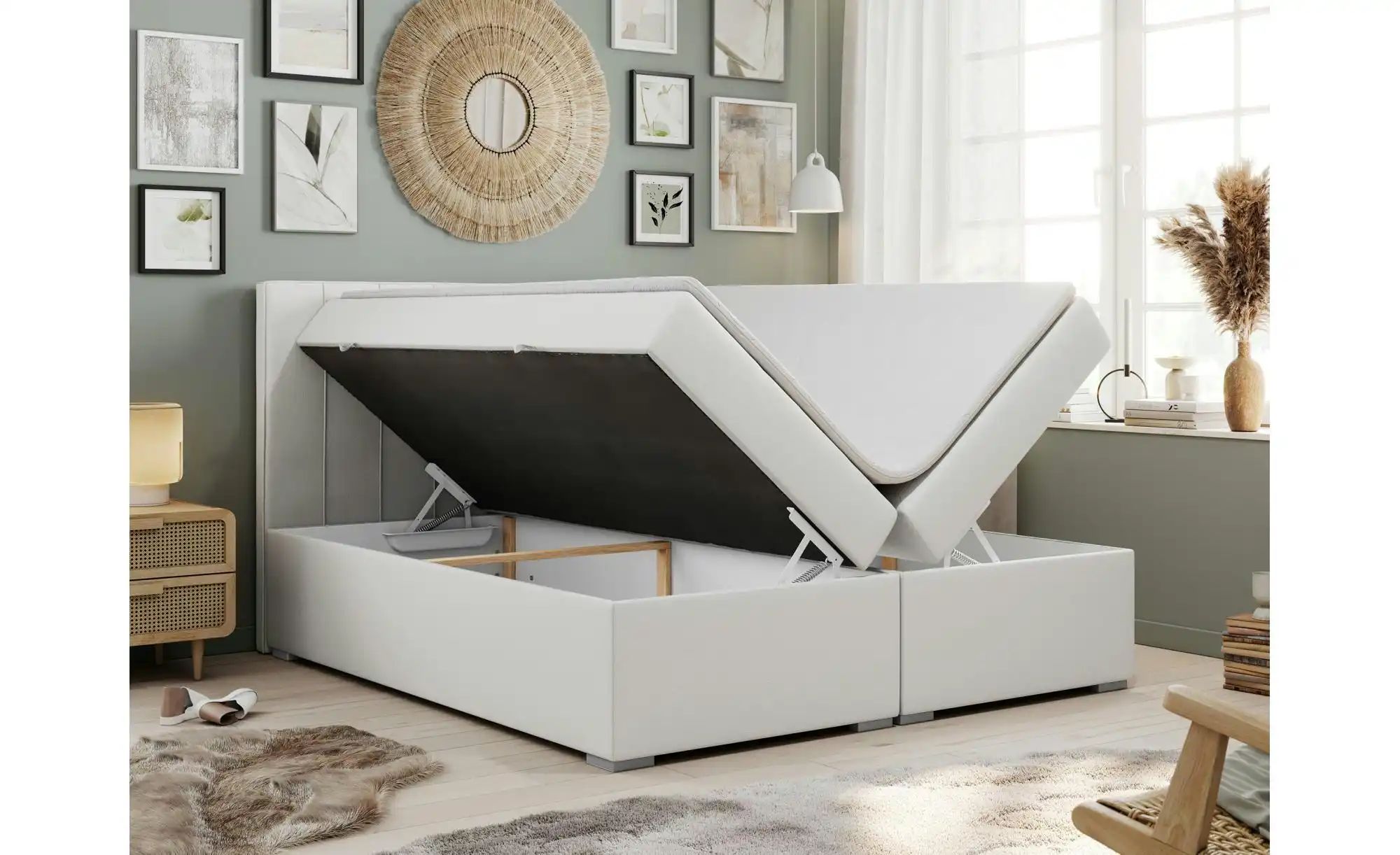 Boxbett mit Bettkasten Ally ¦ weiß ¦ Maße (cm): B: 200 H: 118 Betten > Pols günstig online kaufen