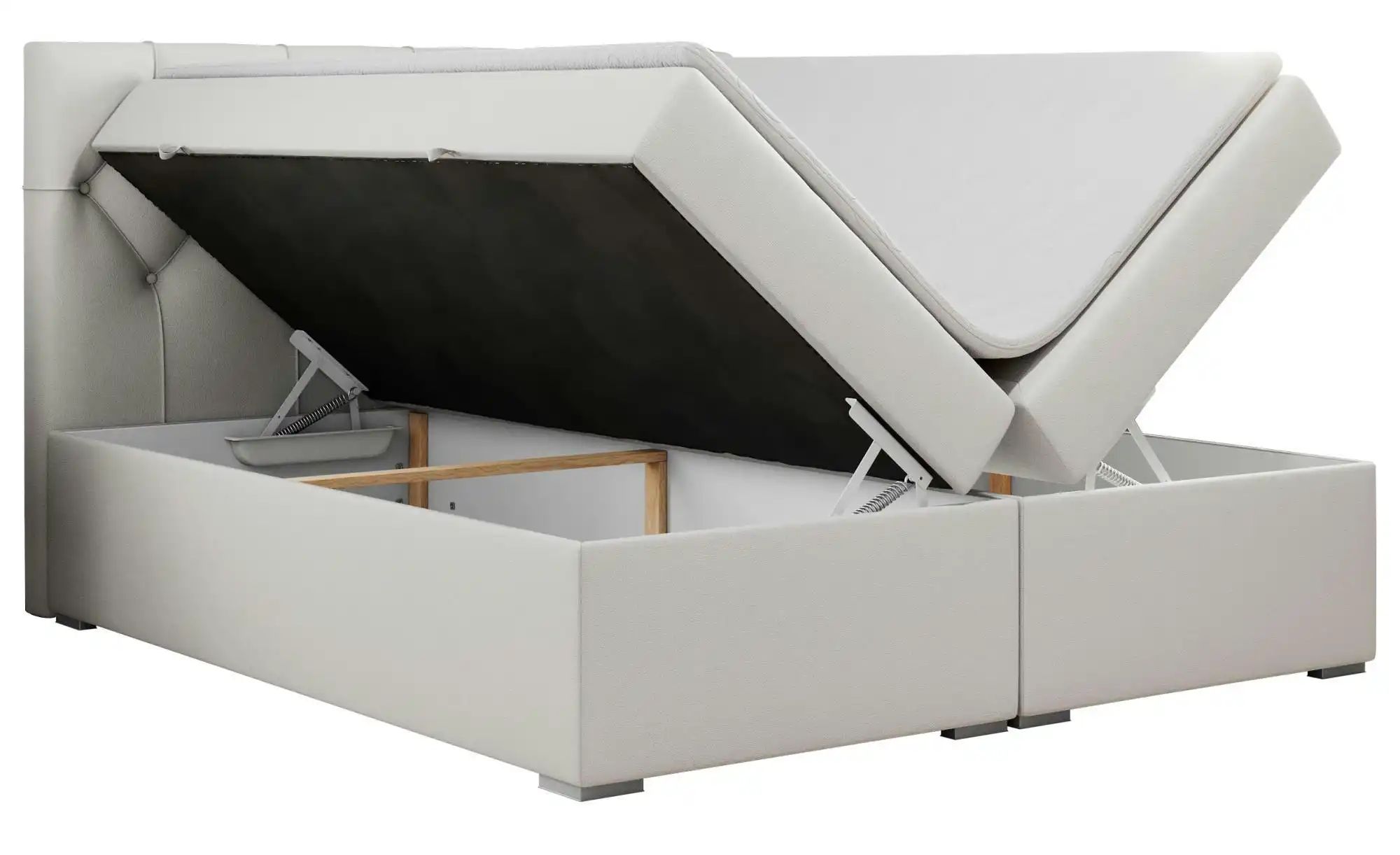 Boxbett mit Bettkasten Alda ¦ weiß ¦ Maße (cm): B: 180 H: 118 Betten > Komf günstig online kaufen