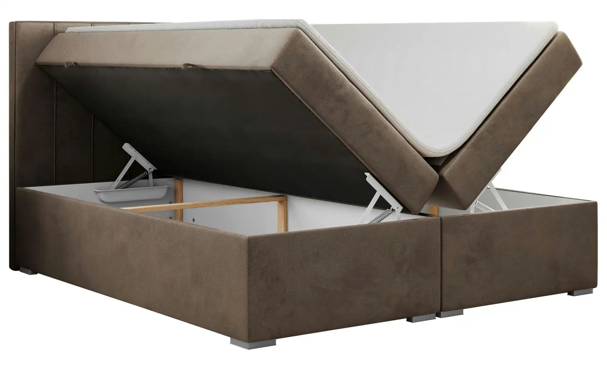 Boxbett mit Bettkasten Ally ¦ braun ¦ Maße (cm): B: 160 H: 118 Betten > Kom günstig online kaufen